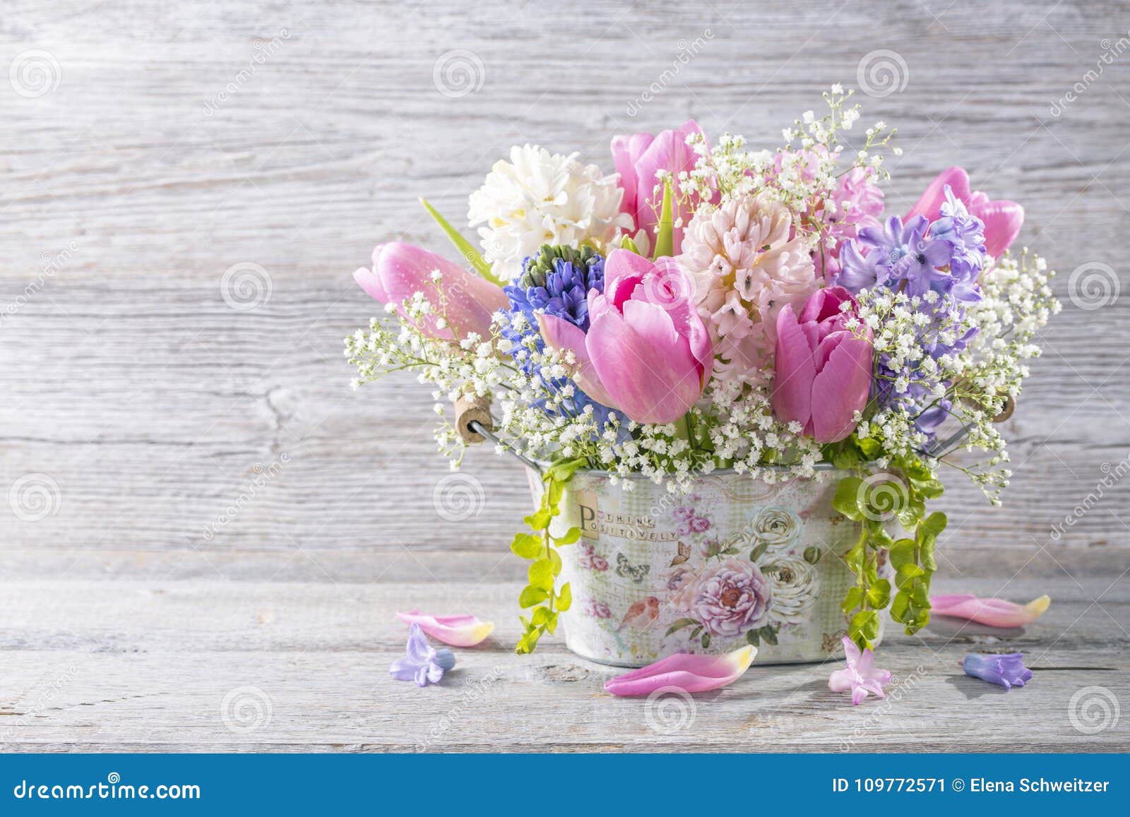 Pastel colored flowers stock image. Image of tulip, valentine 109772571