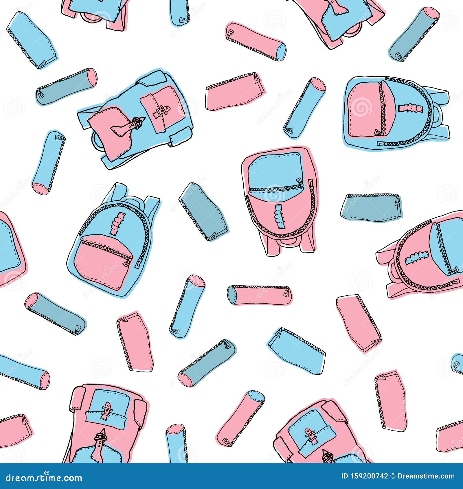 pastel colored backpacks