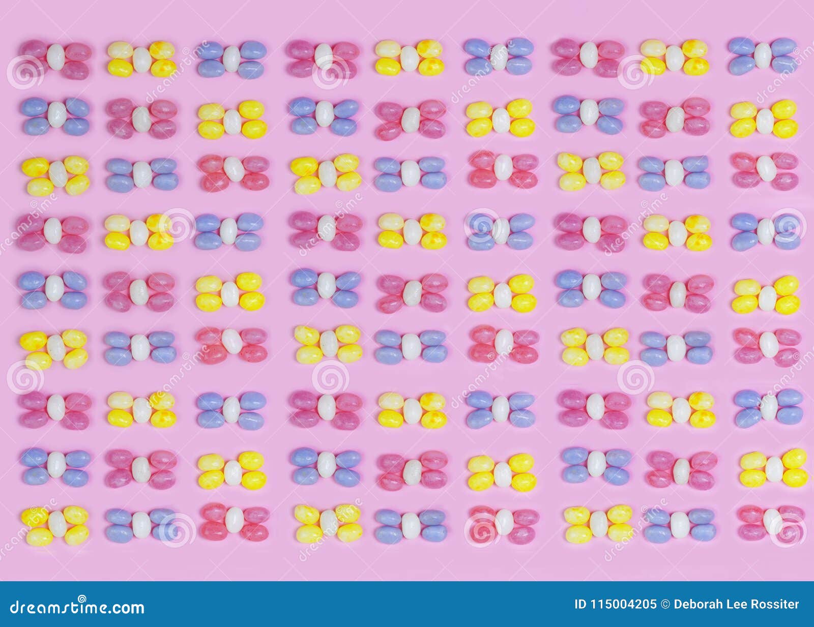 Pastel Colored Jelly Beans Pattern Stock Image Image of snack, repeating 115004205