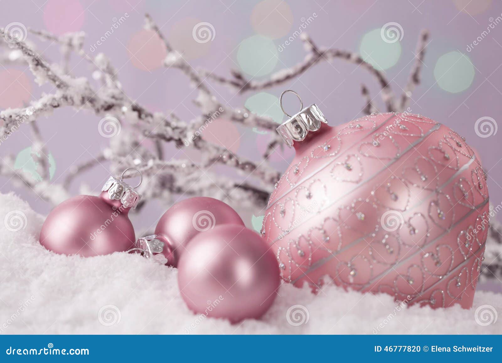 Pastel colored ornaments stock photo. Image of christmas - 46777820