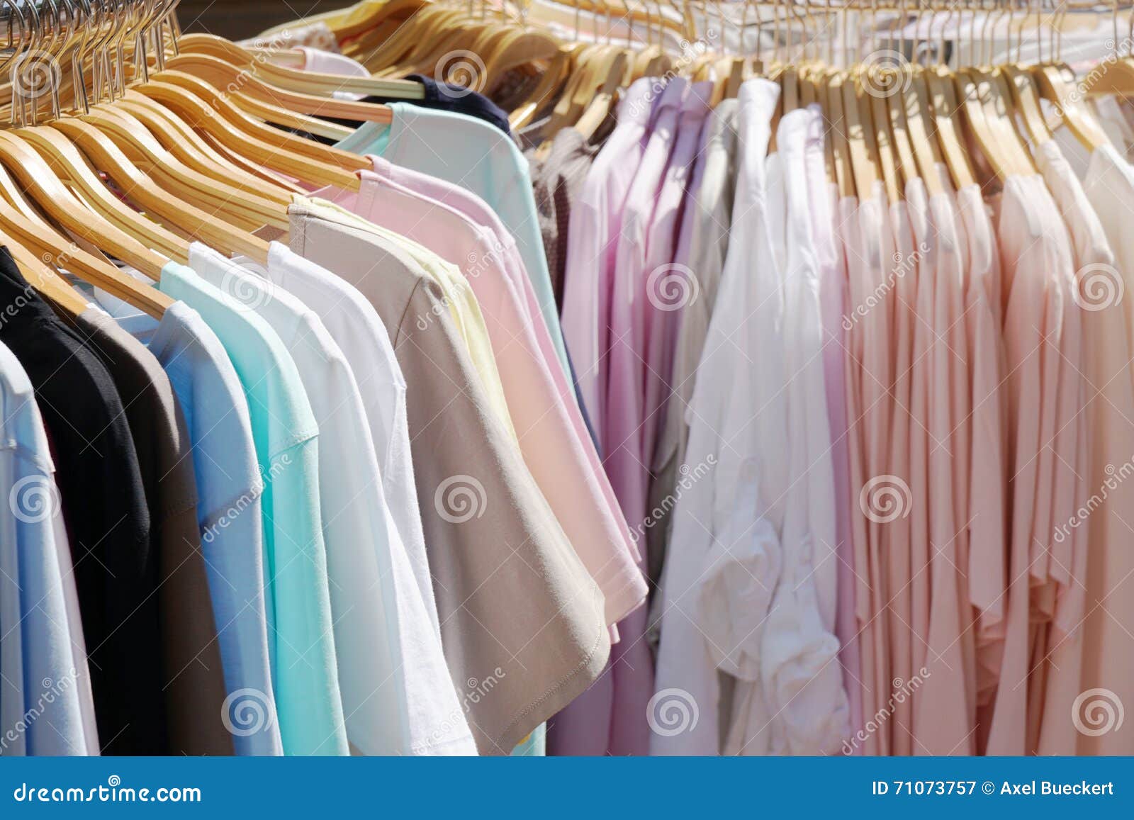 Clearance Sale Clothes Rack With A Selection Of Fashion For Women