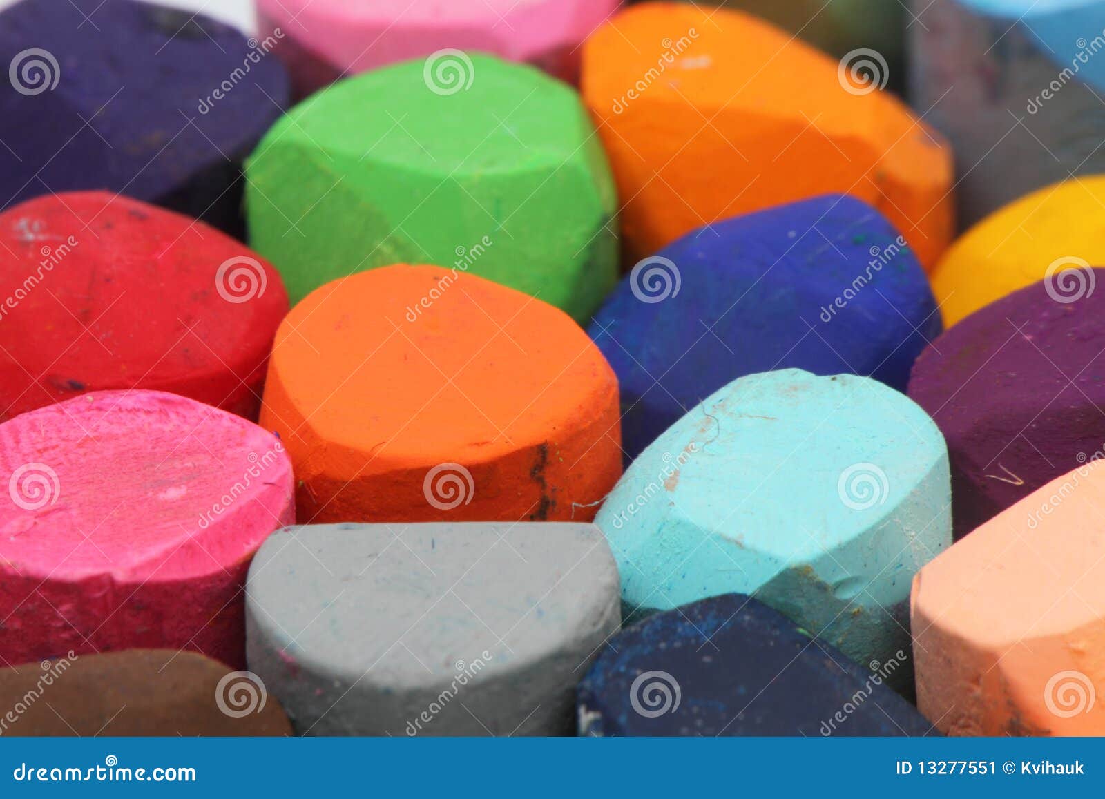 Pastel crayons stock image. Image of rainbow, pink, orange 13277551
