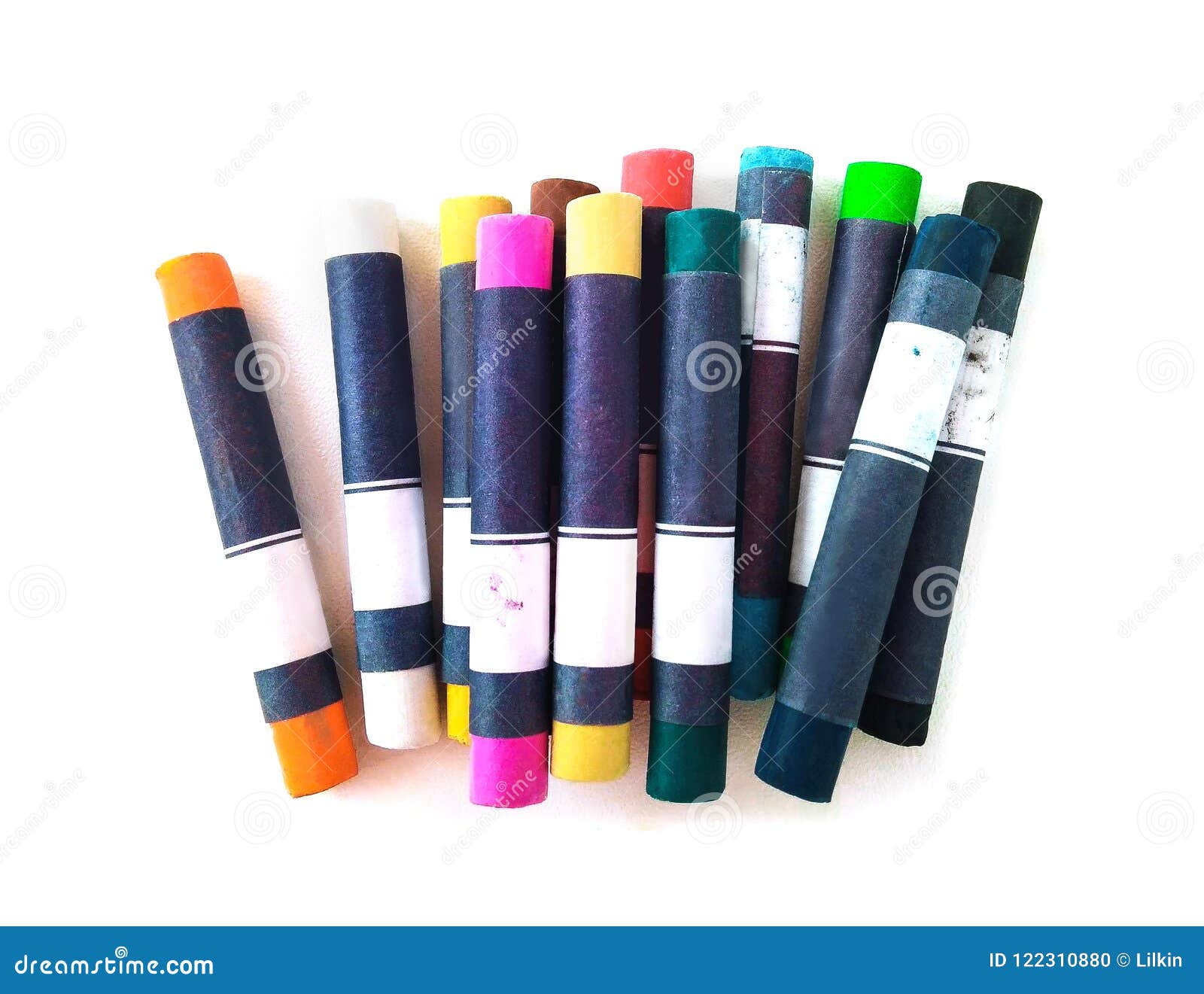 Pastel Crayons or Chalks Isolated Stock Photo Image of pastel, drawing 122310880