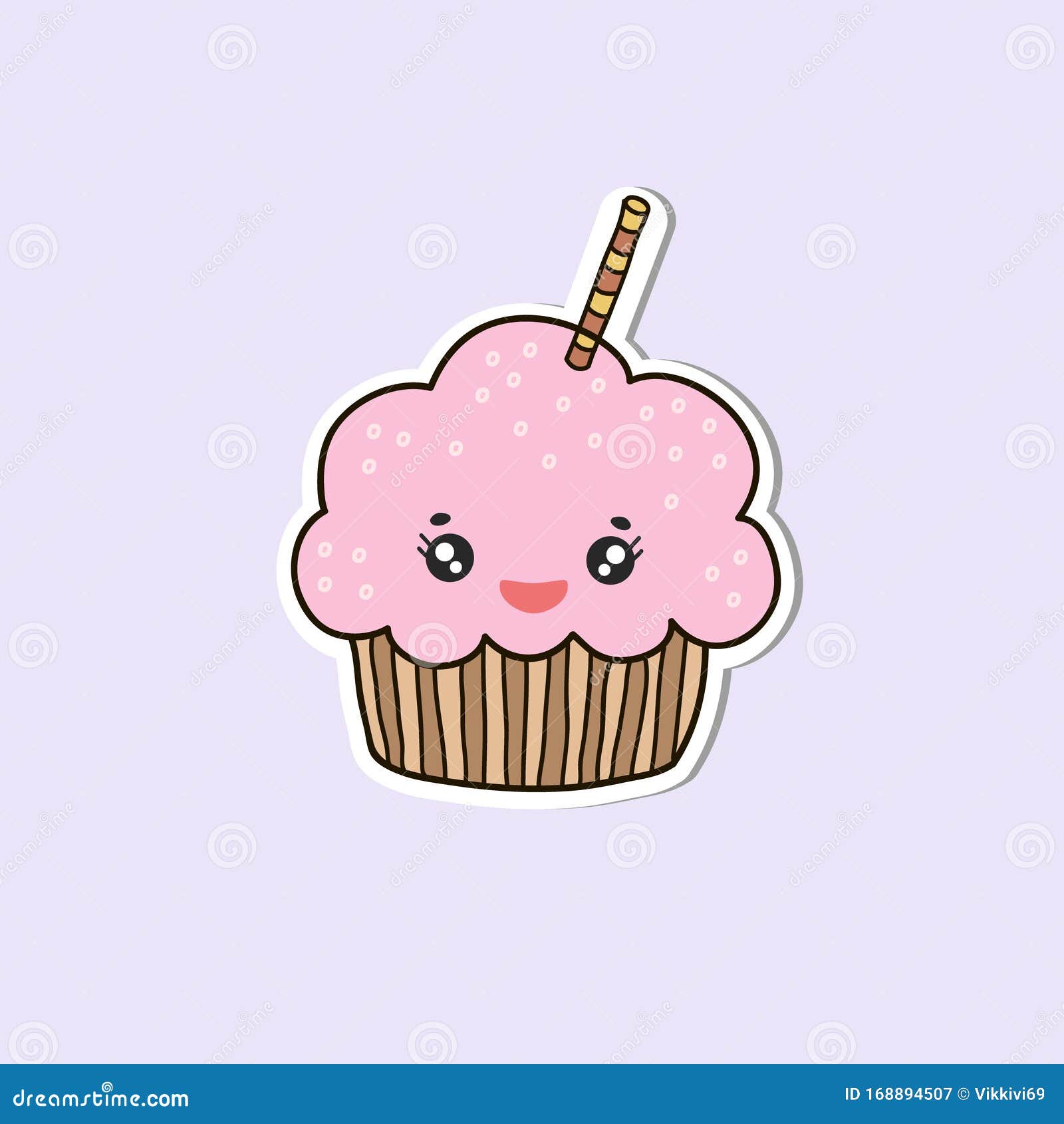 Pastel De Kawaii Dibujo De Color Vectorial De Una Torta Quequito De  Personaje De Caricatura Ilustración De Dibujos Animados Ilustración del  Vector - Ilustración de postre, bebé: 168894507