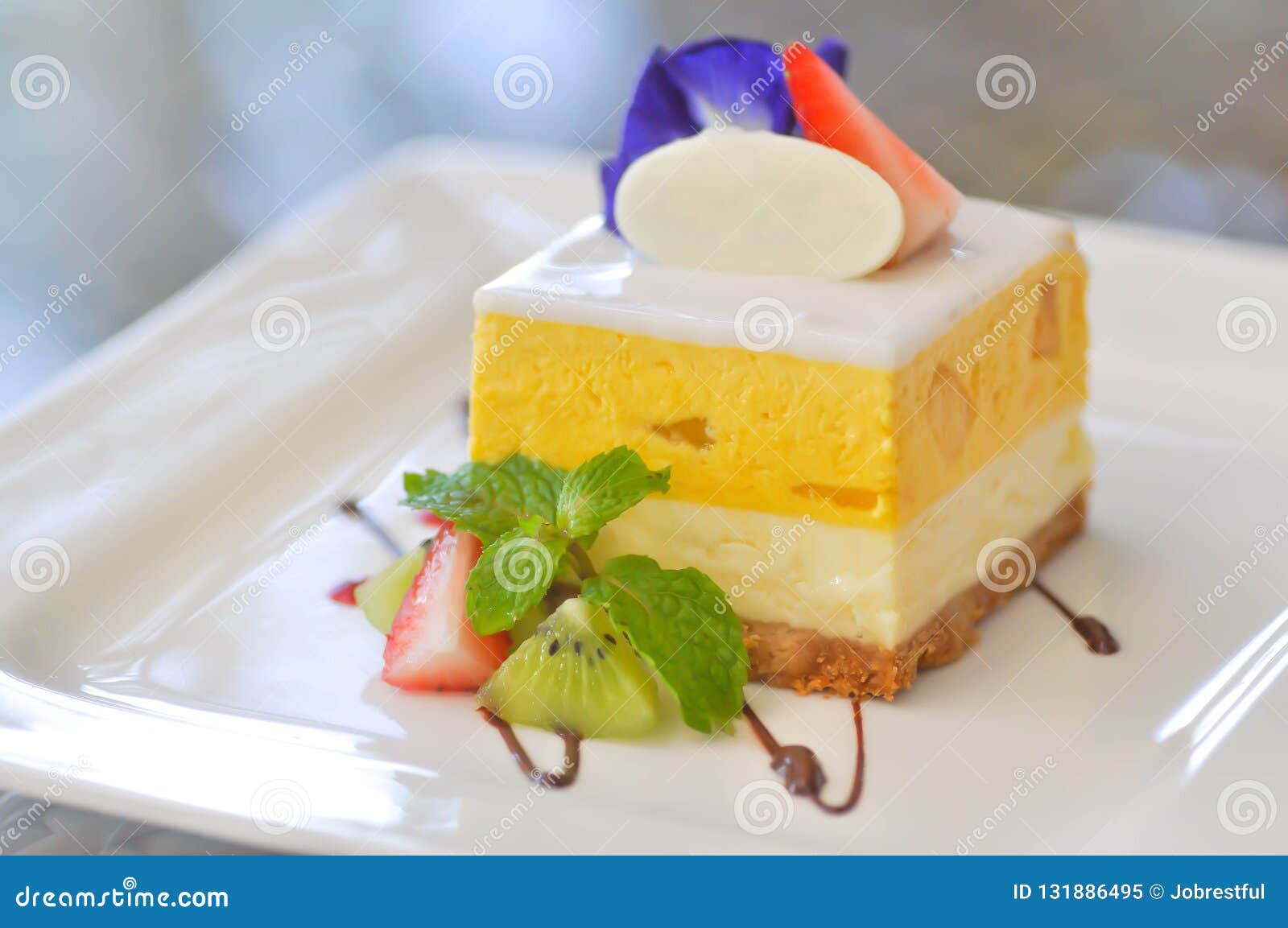 Pastel De Queso Del Mango O Empanada Del Queso Del Mango Imagen de