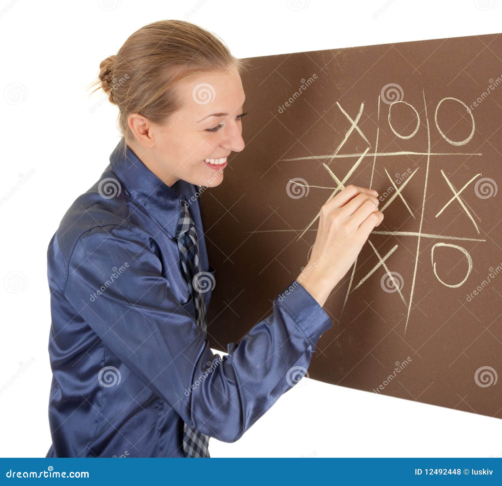 Pastel Drawing on Brown Paper Stock Photo Image of chalk person