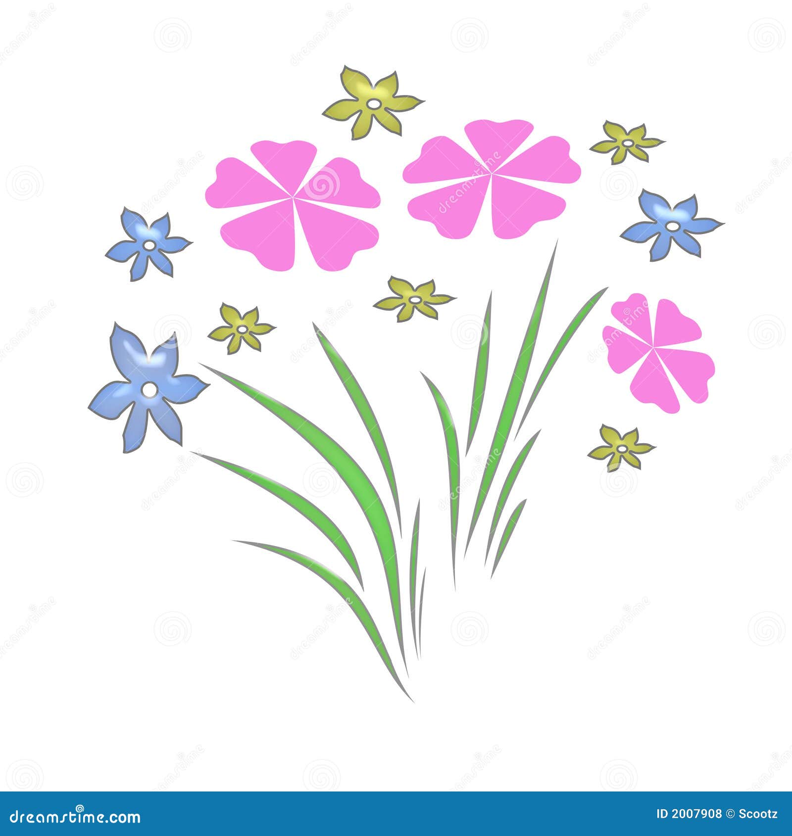 Pastel flower garden stock illustration. Illustration of nature 2007908