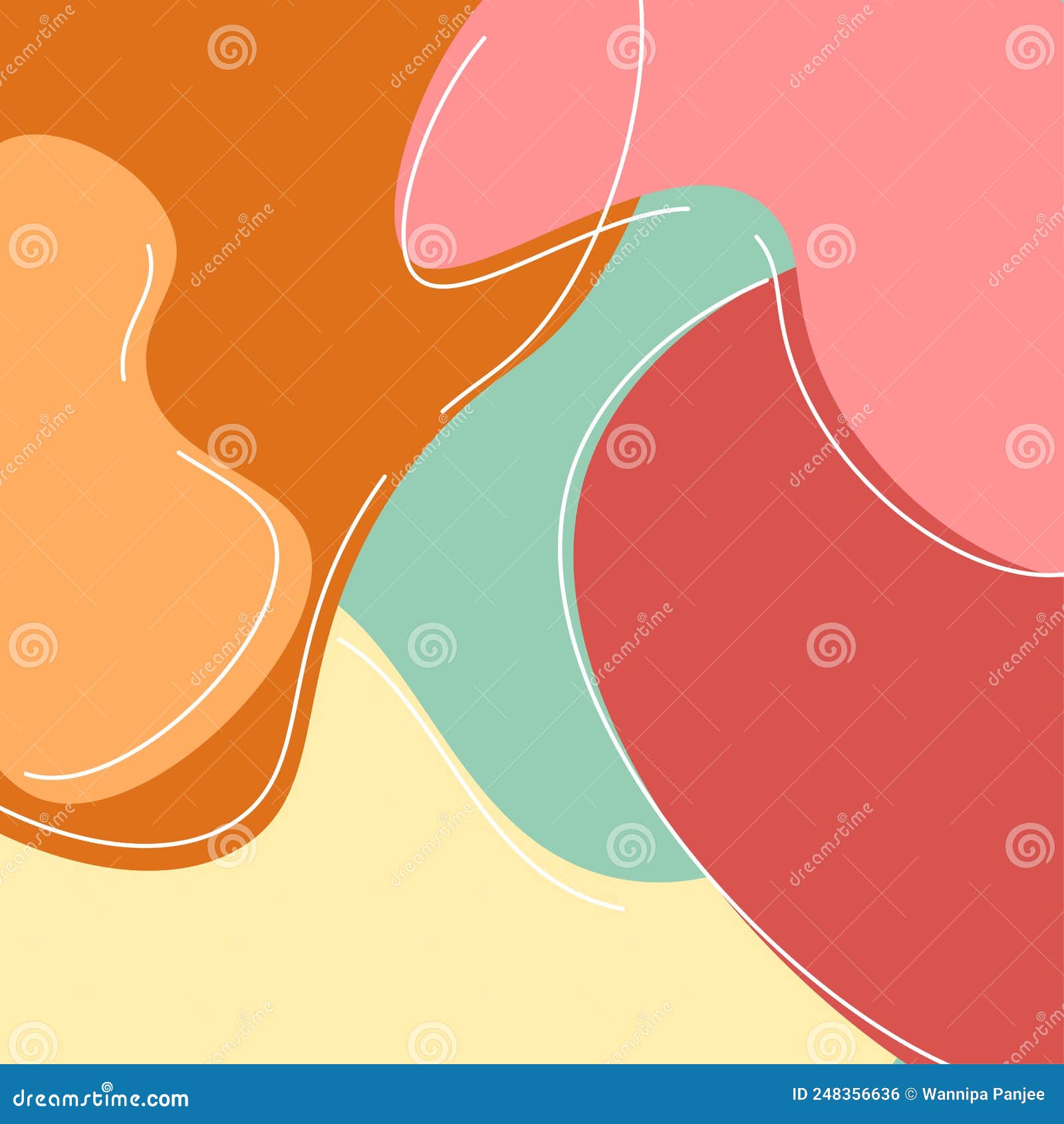 Pastel Happy Color Background Stock Vector Illustration of background