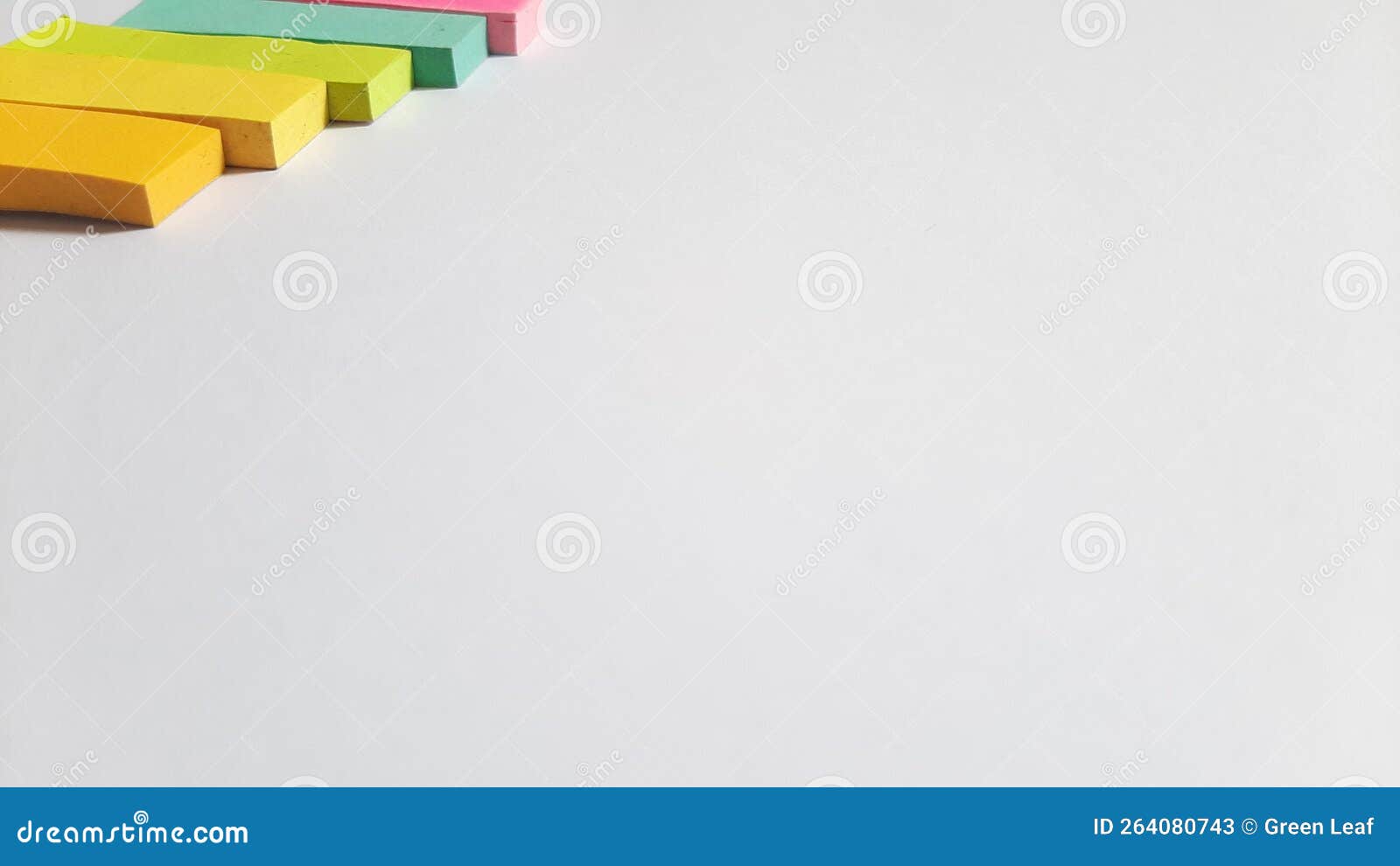 Pastel and Neon Sticky Notes or Paper Index or Page Marker or Flags Tabs or Note  Adhesive Post Highlighter or Memo Pads for Stock Image - Image of blue,  office: 264080743