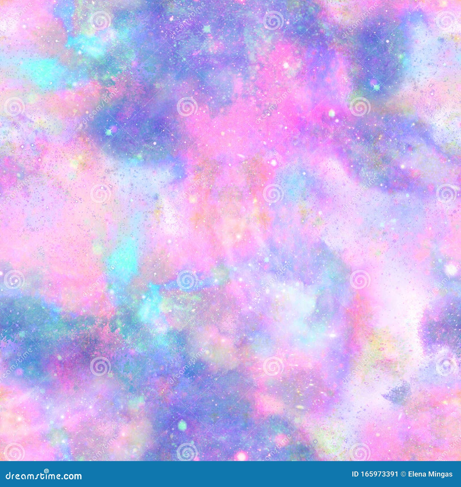 pastel night galaxy explosion print