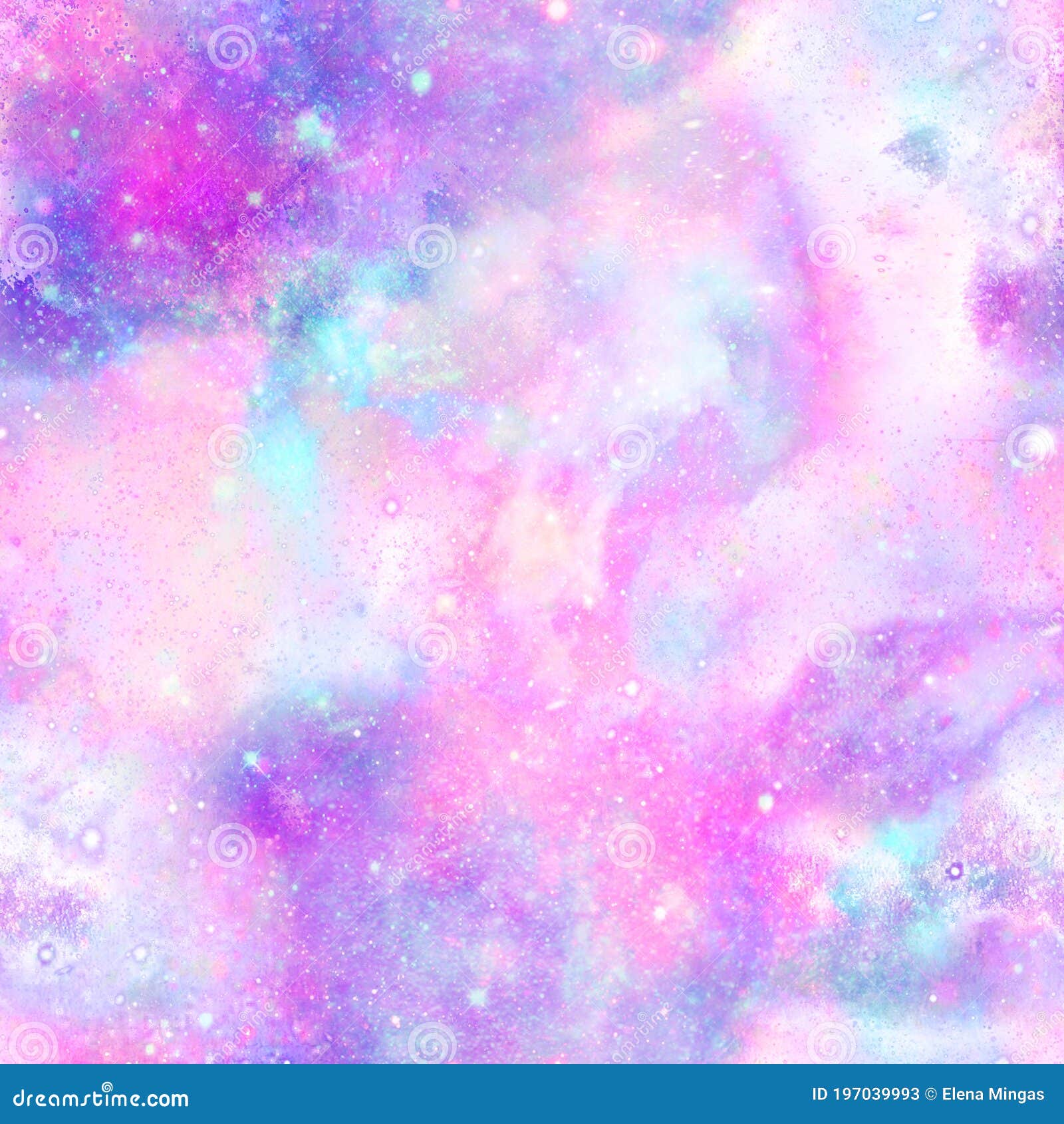 pastel powdered galaxy unicorn print