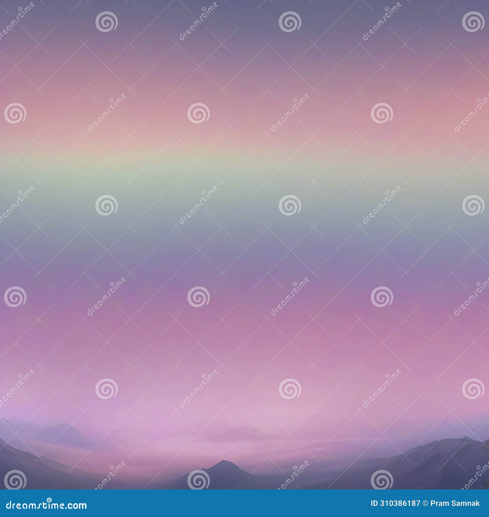 pastel sky with aurora scenery with smooth color transition. ai-generated.