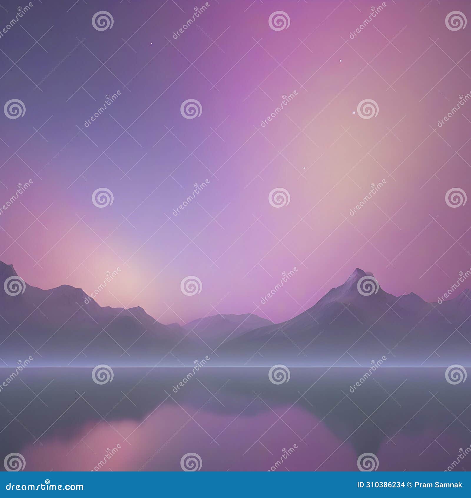 pastel sky with aurora scenery with smooth color transition. ai-generated.