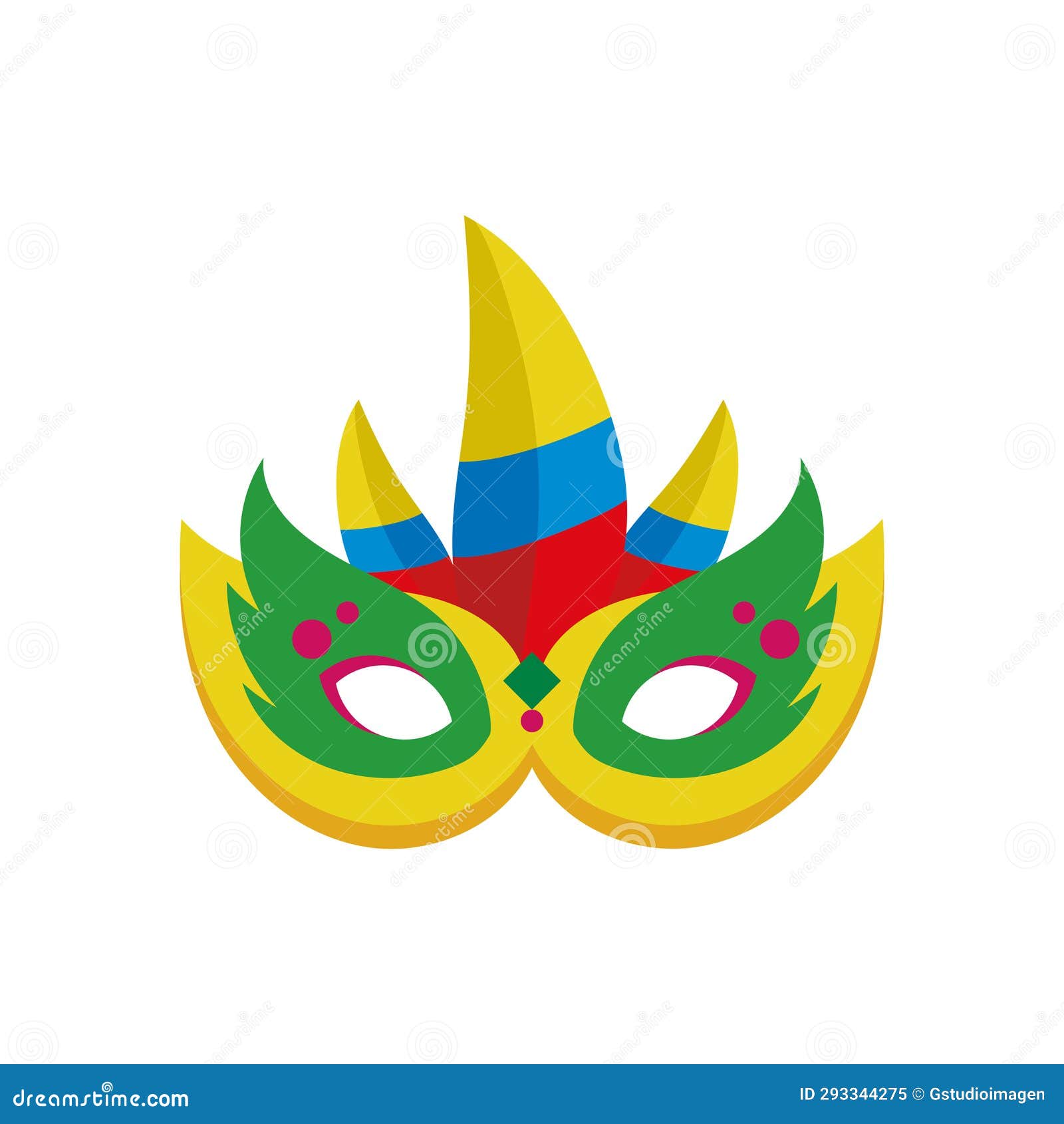 pasto narino carnival mask with feather