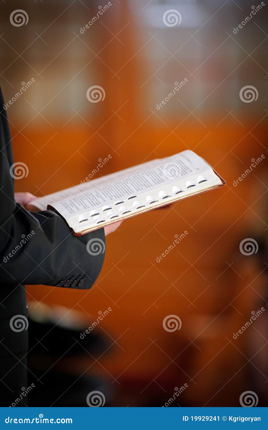 Pastor holding the Bible stock image. Image of hands 19929241