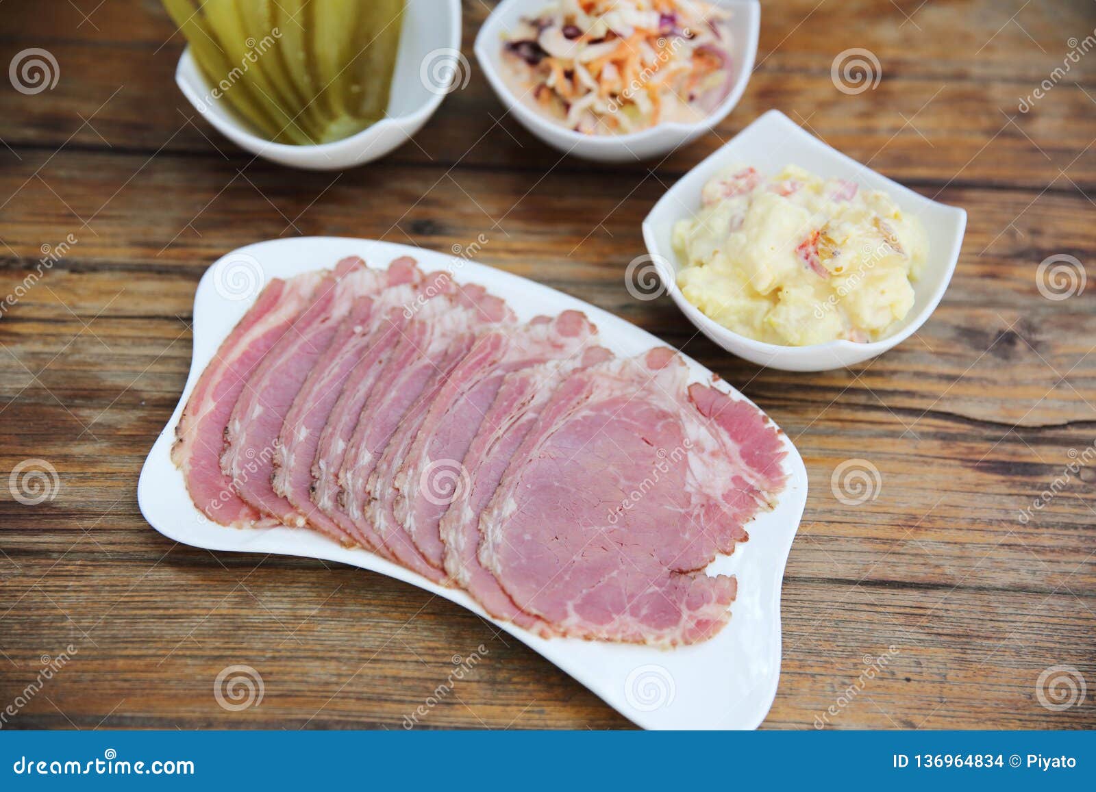 Pastrami set stock photo. Image of cold, grilled, meat 136964834