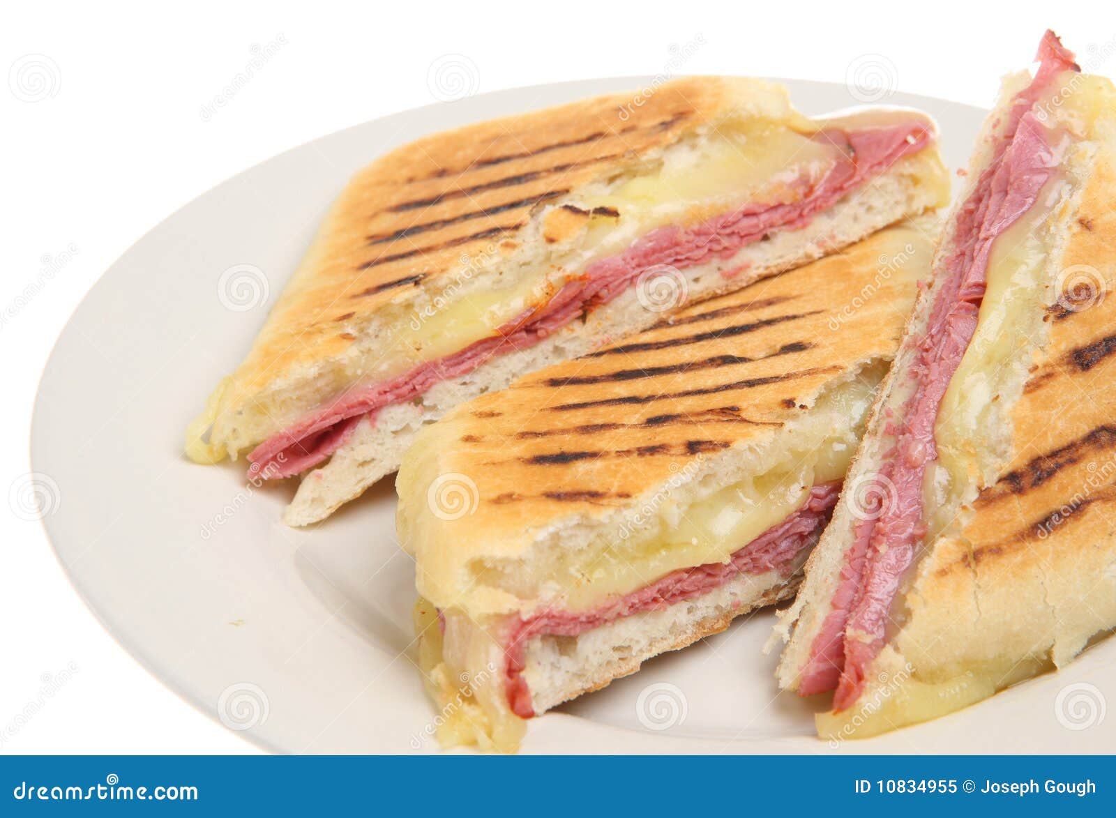 Pastrami & Cheese Panini Stock Image Image of beef, food 10834955