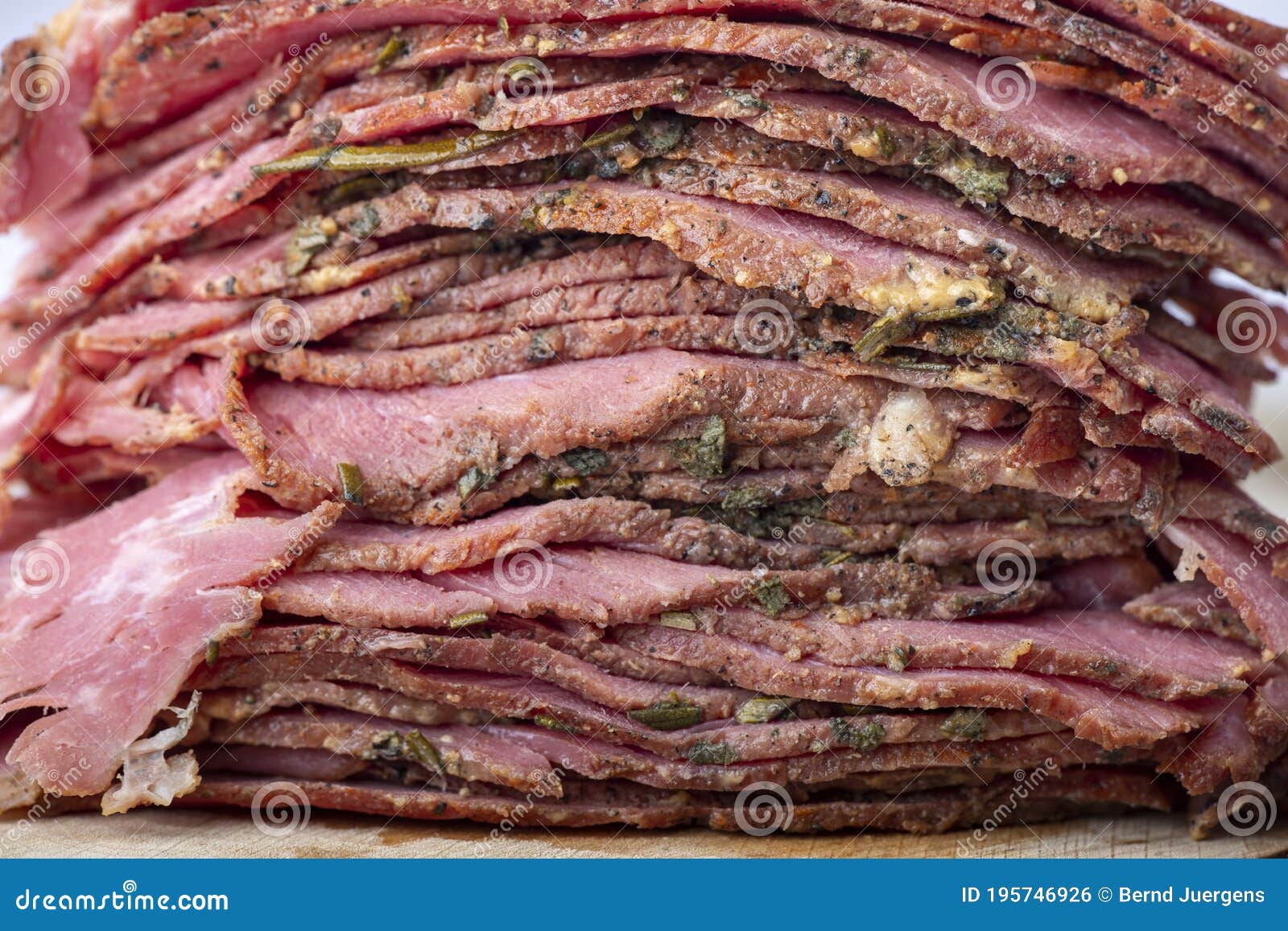 Pastrami stock photo. Image of fillet, grilled, cured 195746926