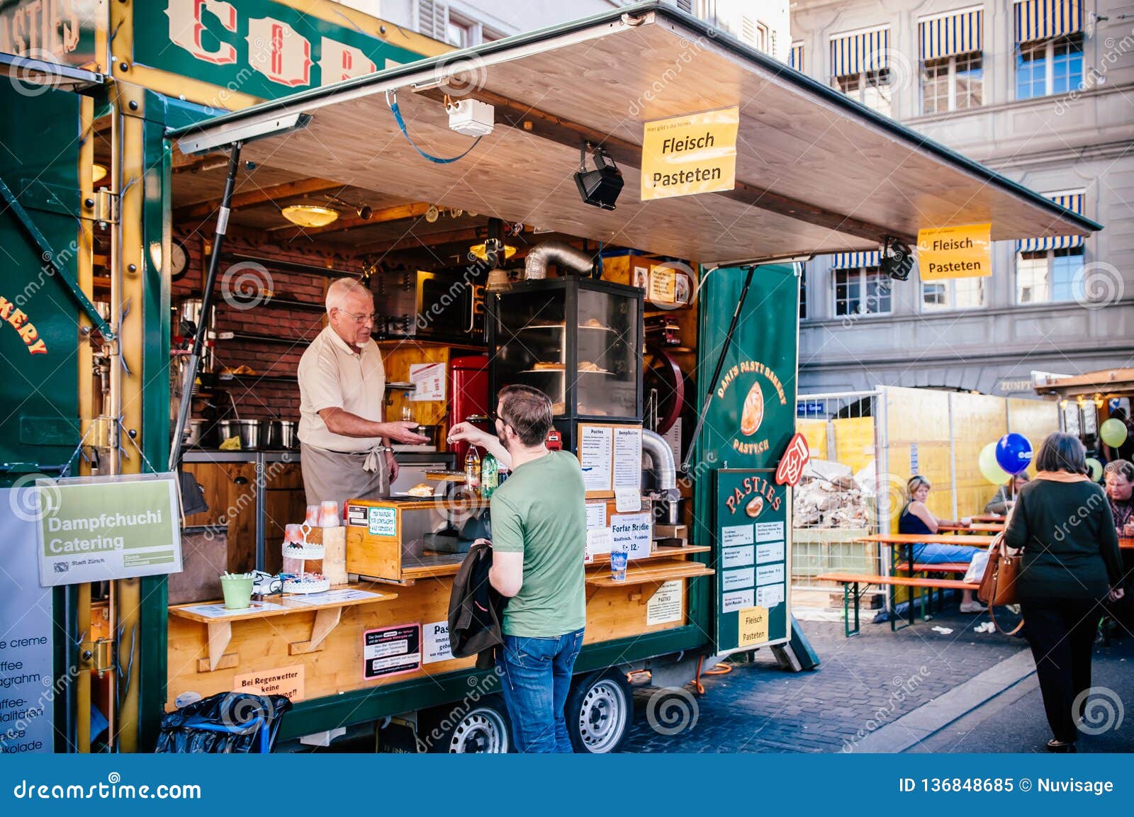 Pastries Bakery and Food Truck in Zurich, Switzerland Editorial Image ...