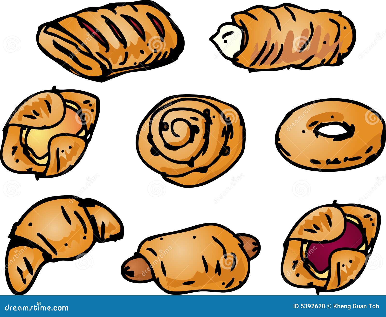 Pastries Cartoons, Illustrations & Vector Stock Images 20040 Pictures