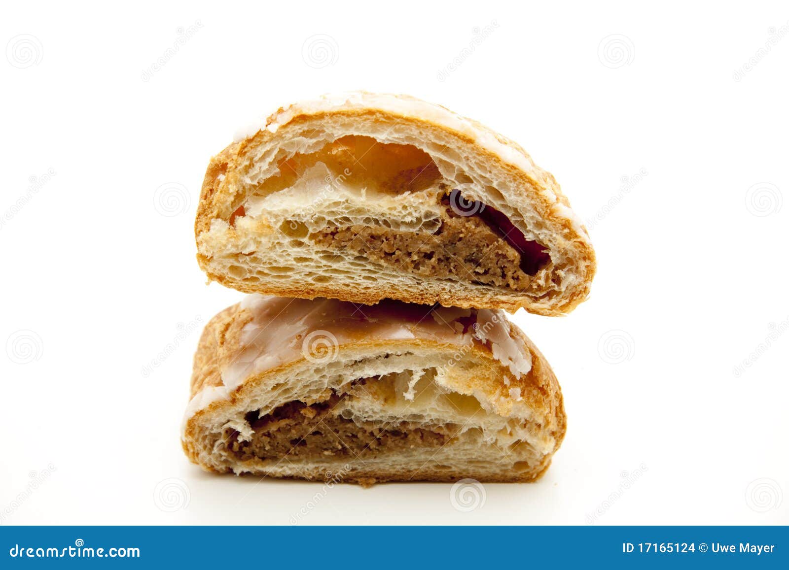Pastry with nut filling stock photo. Image of exempted 17165124