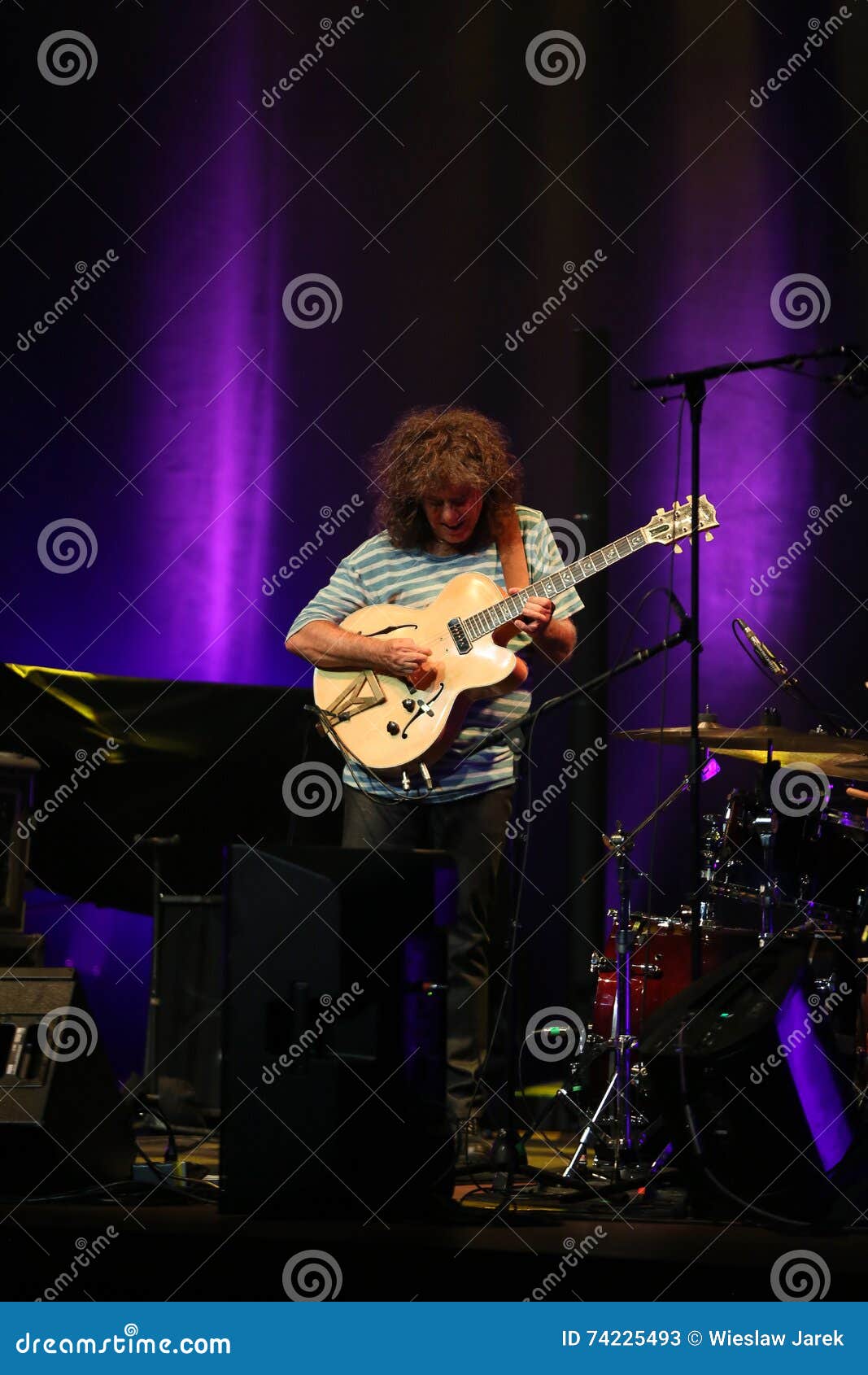 Pat Metheny Playing on Acoustic Guitar at Summer Jazz Festival in