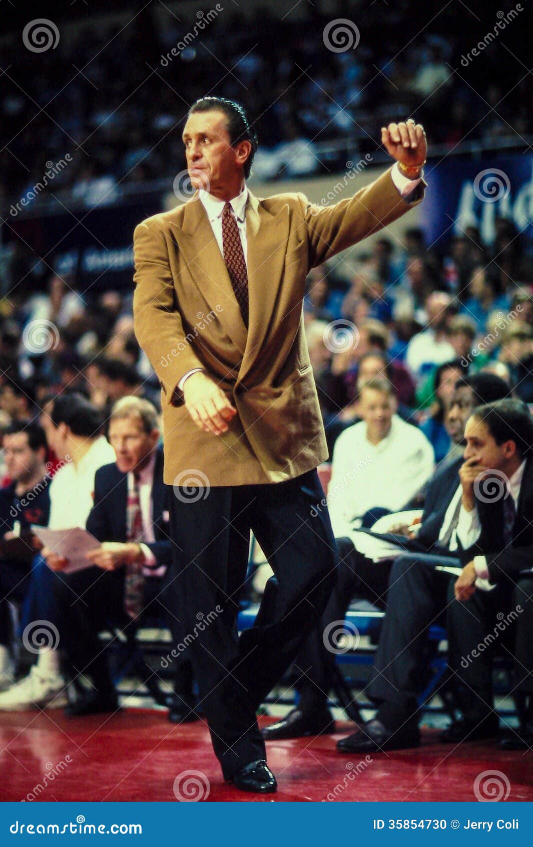 Pat Riley Head Coach editorial image. Image of association - 35854730