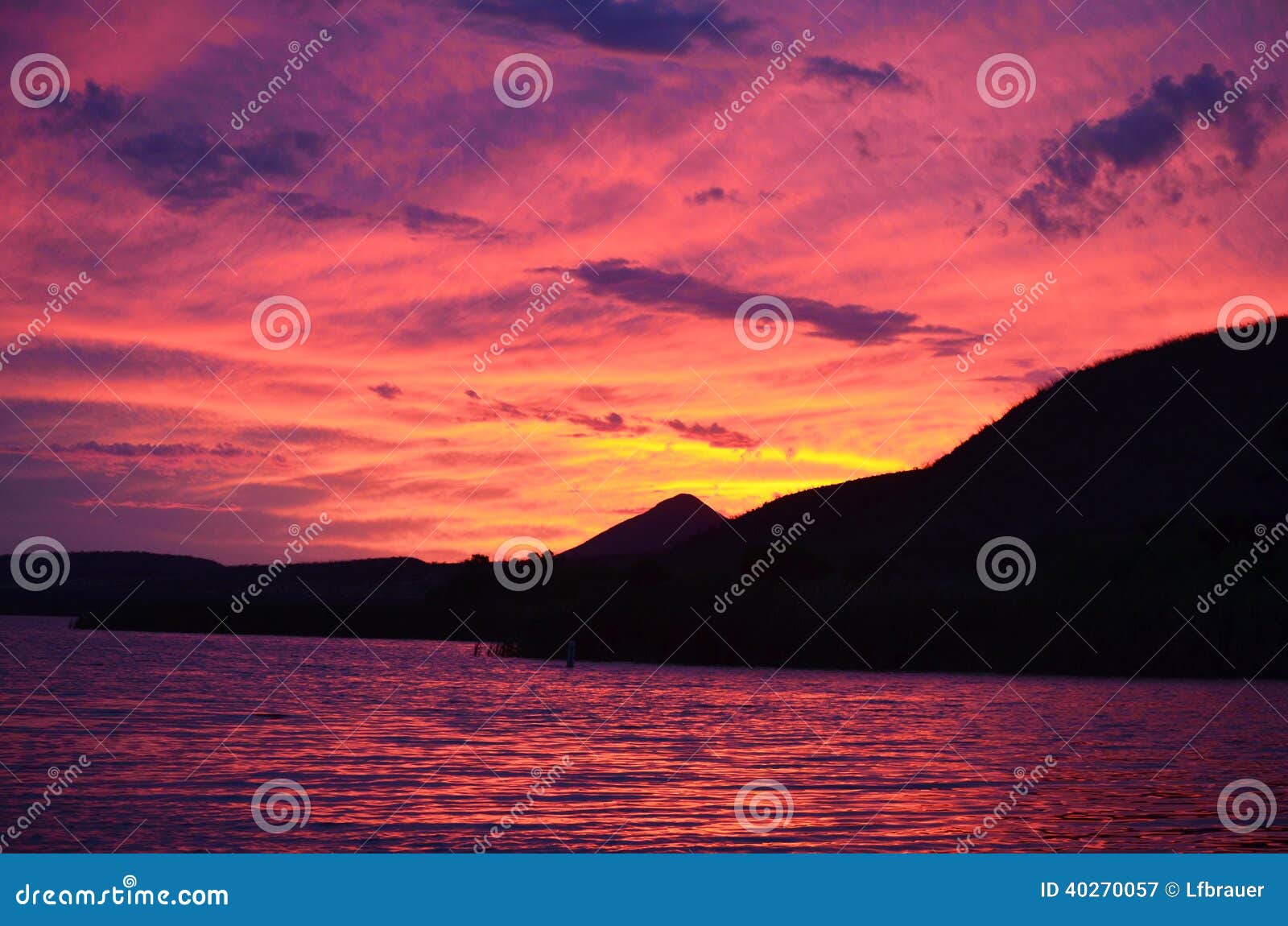 patagonia lake sunset