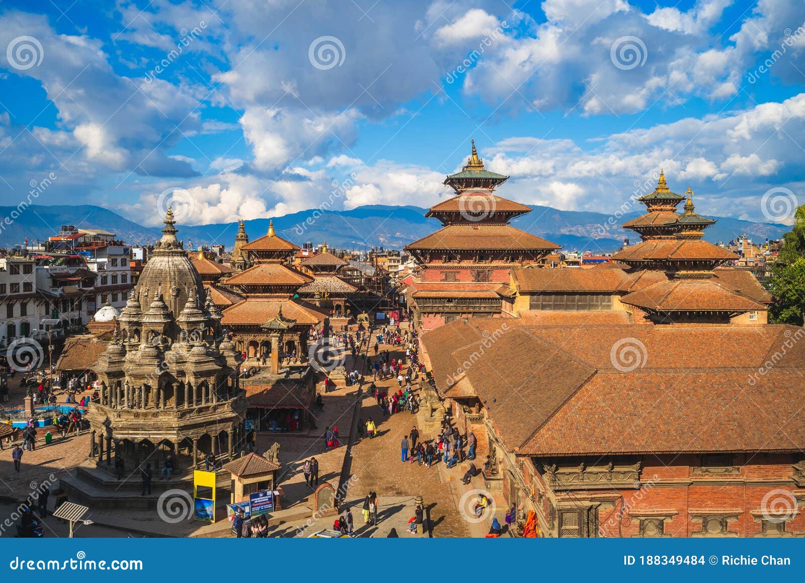 scenery of patan durbar square at kathmandu, nepal