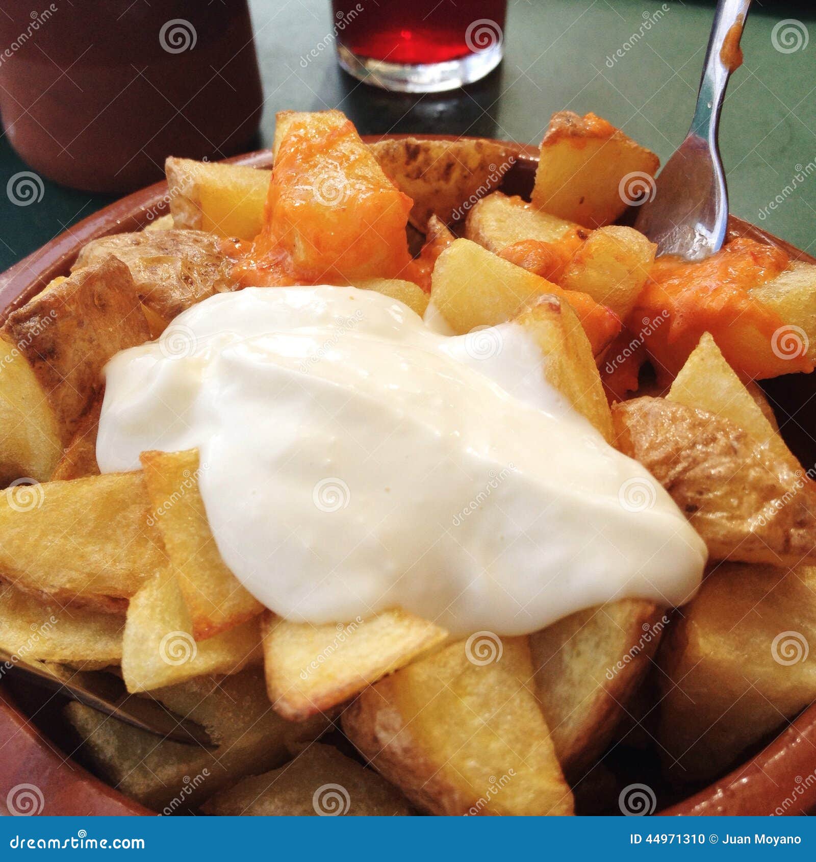 Patatas bravas stock photo. Image of restaurant, mediterranean 44971310