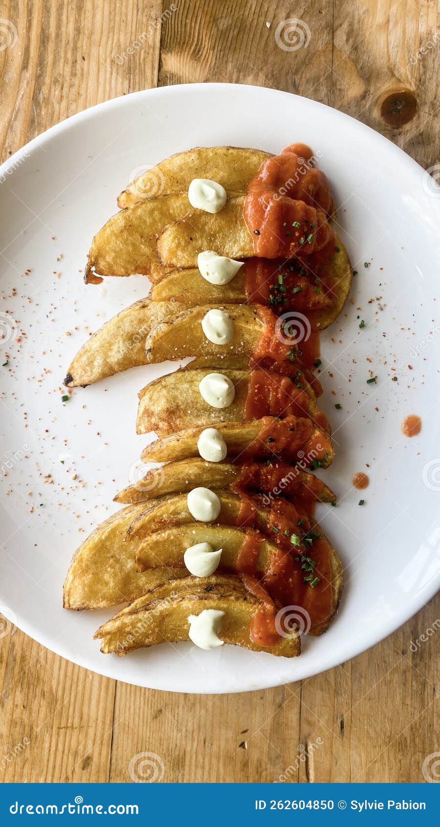 Patatas Bravas, a Typical Tapas Dish from Spain. Stock Photo Image of