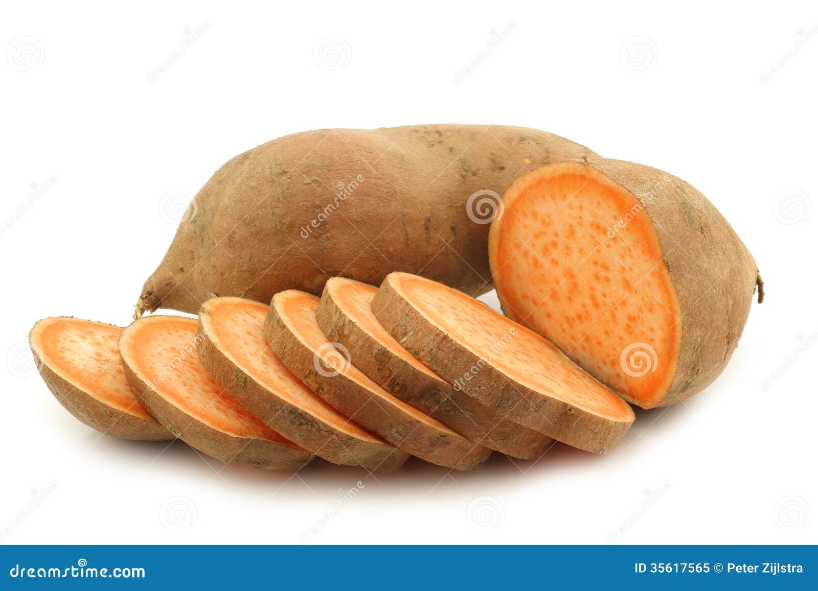 Patate Douce Et Une Coupe Une Image Stock Image Du Nutritif Doux