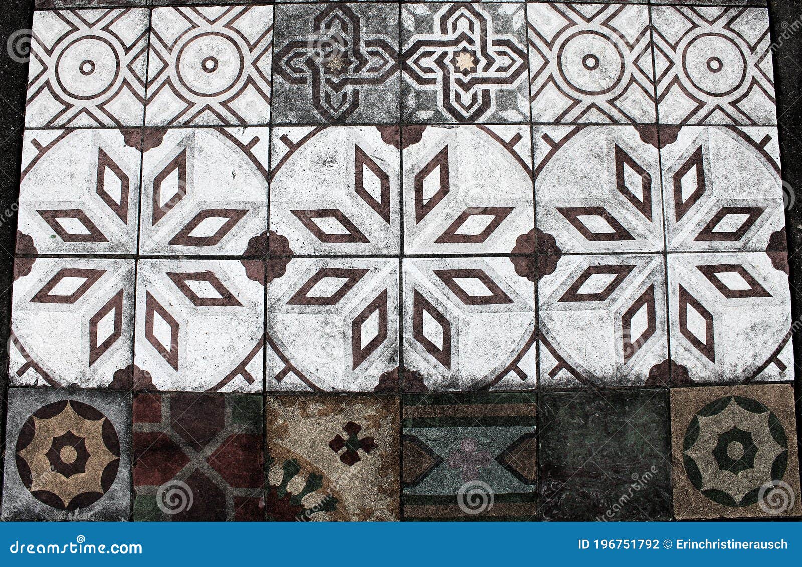 A Patch of Ceramic Tile Pavement Stock Photo Image of brown, ceramic