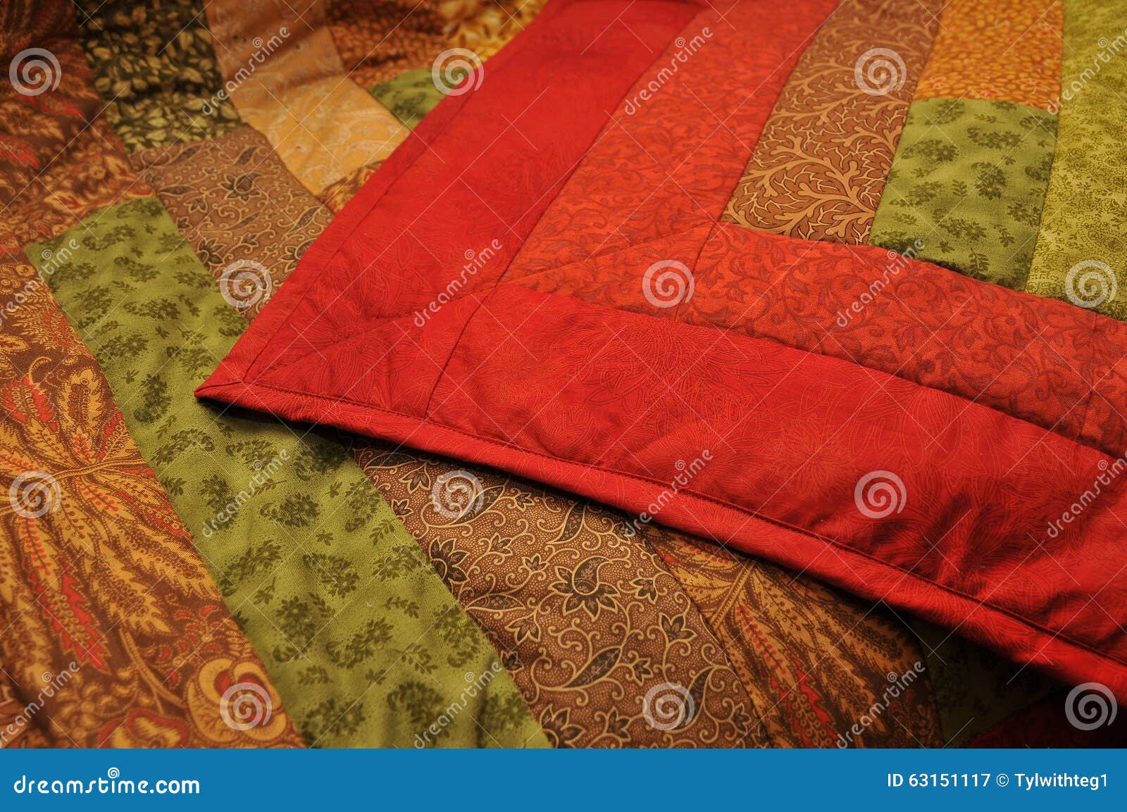 Patchwork blanket stock image. Image of handicraft, bright - 63151117