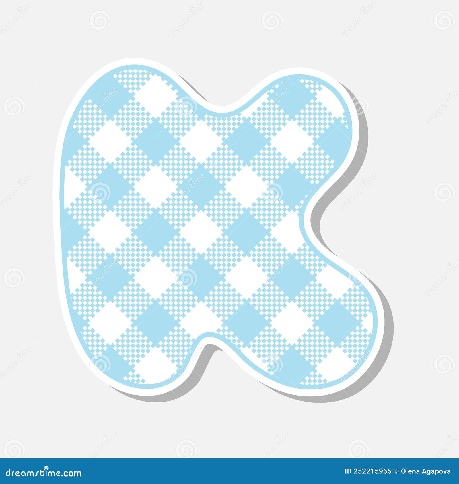 Patchwork Hand Drawn Textile Font. Cute Textile Font for Scrapbook or