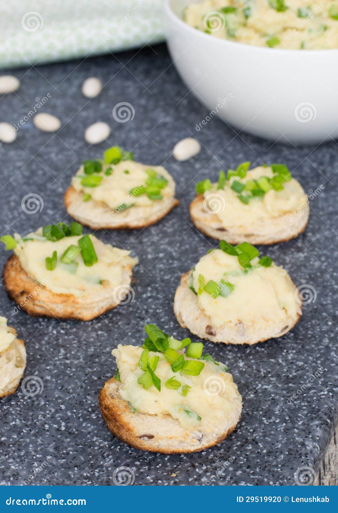 Pate from Whire Beans with Orange Juice Stock Photo Image of closeup