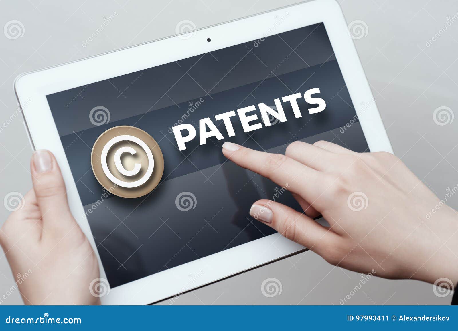patent law copyright intellectual property business internet technology concept