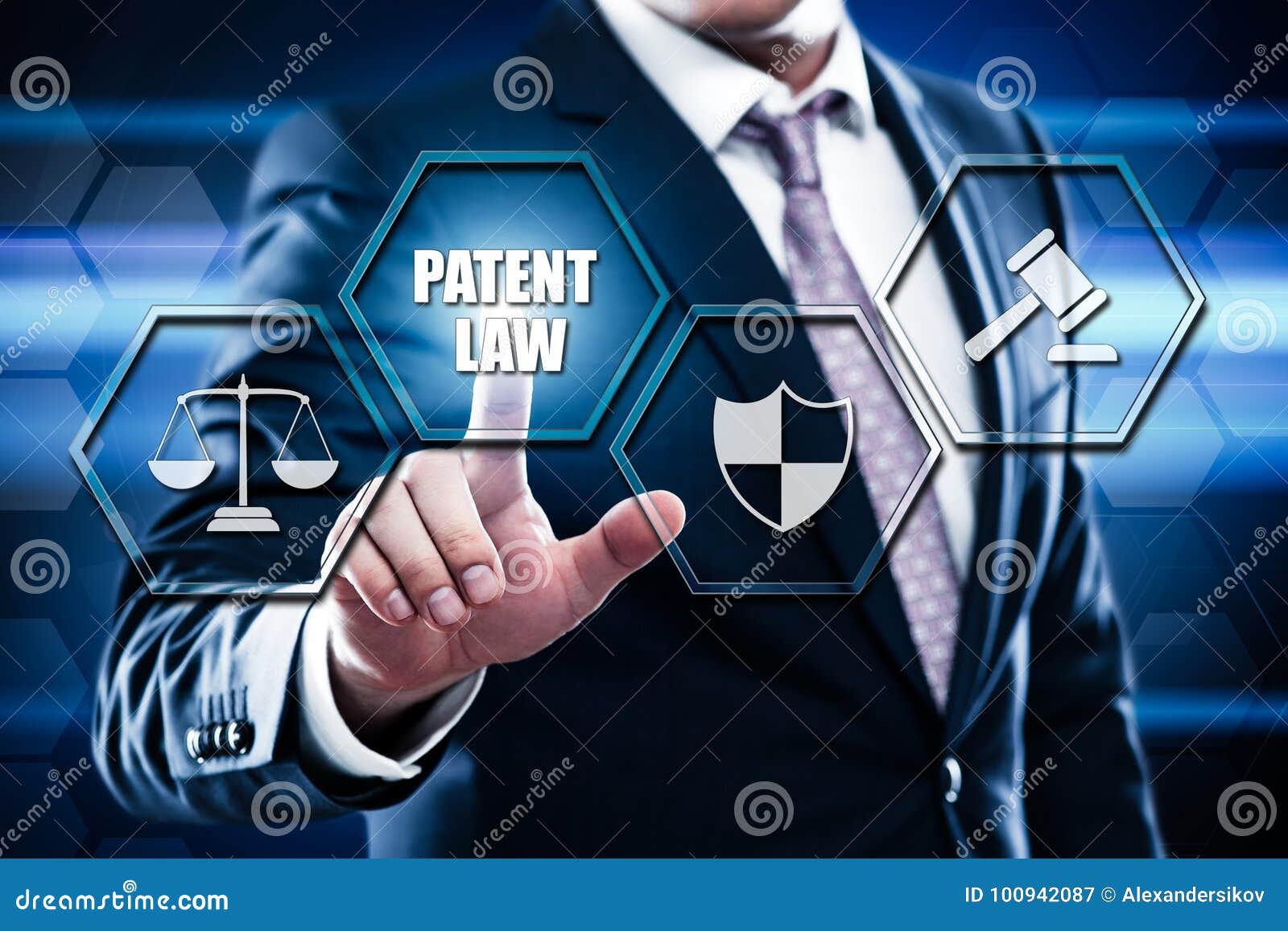 patent law copyright intellectual property business internet technology concept