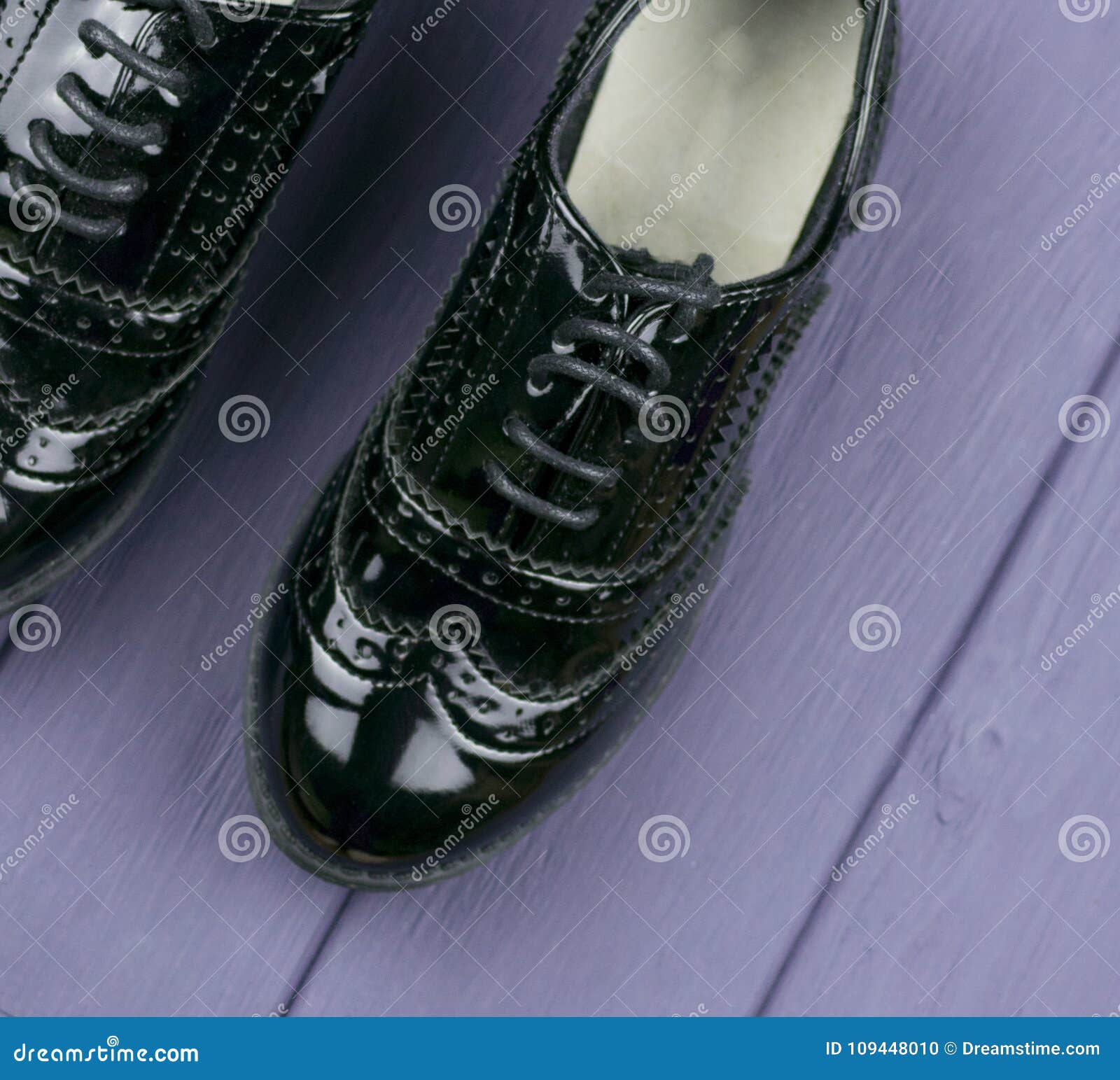 Patent leather black shoes stock photo. Image of footwear - 109448010