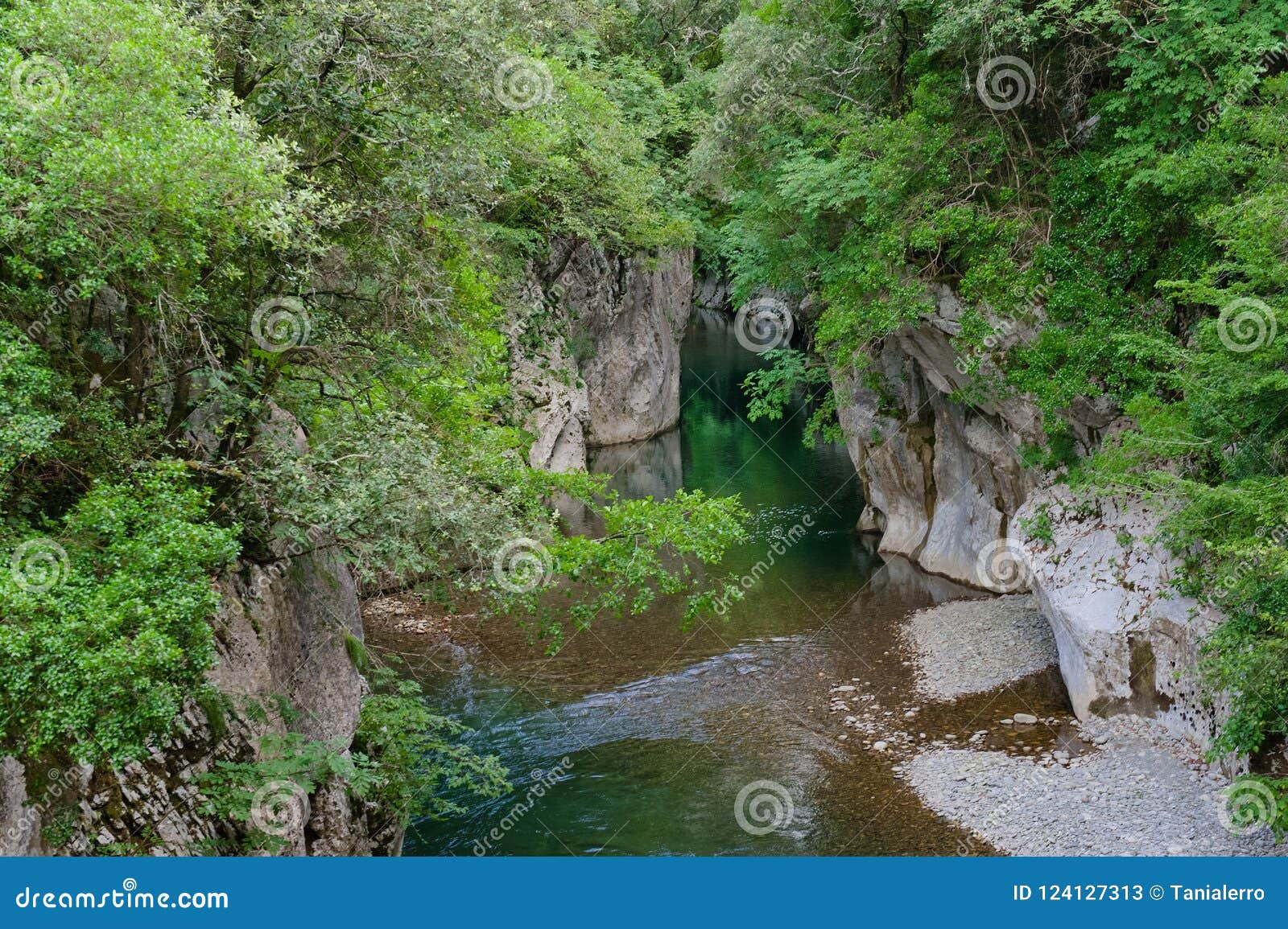 the path of the gole del calore in the heart of the cilento national park