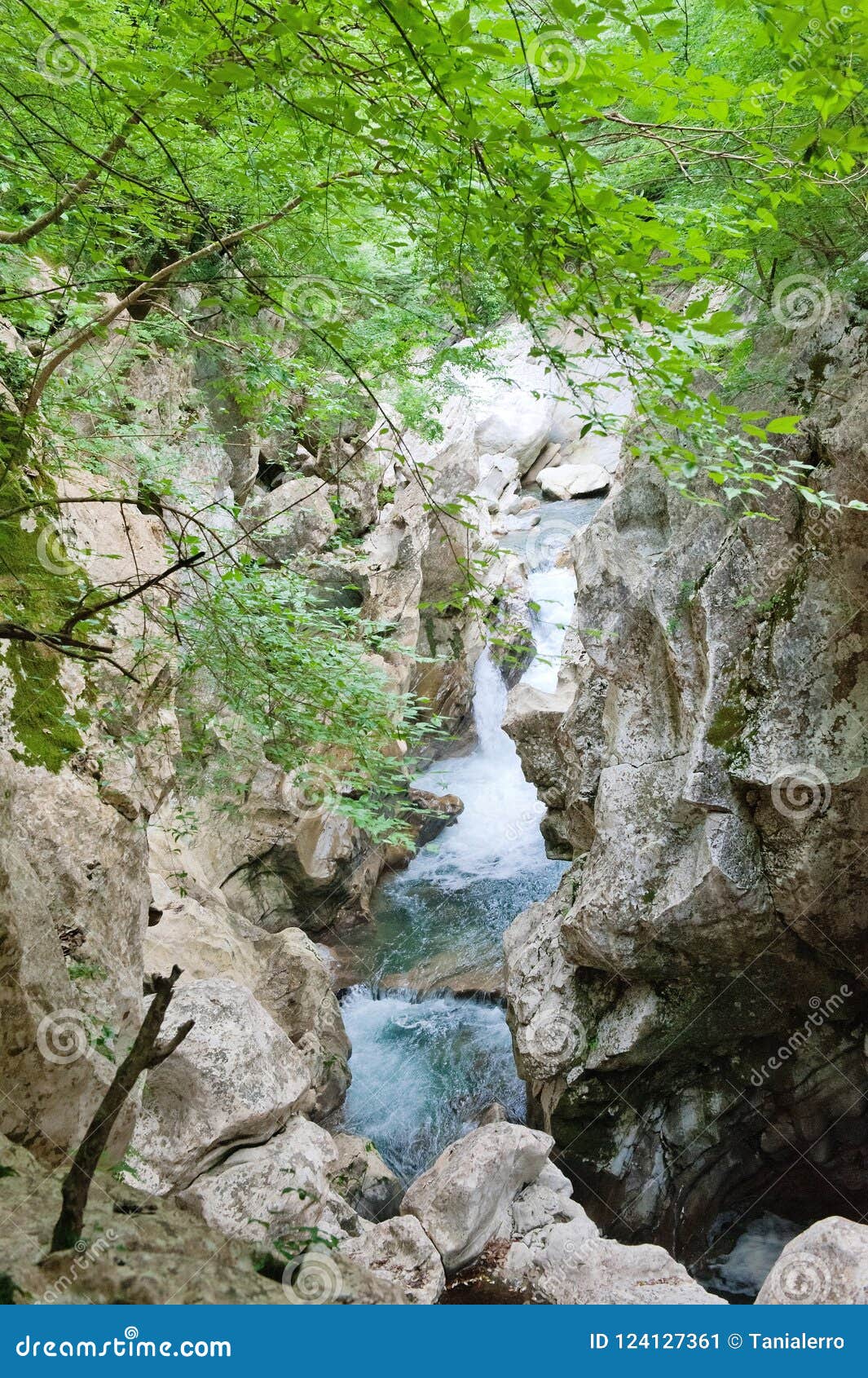 the path of the gole del calore in the heart of the cilento national park