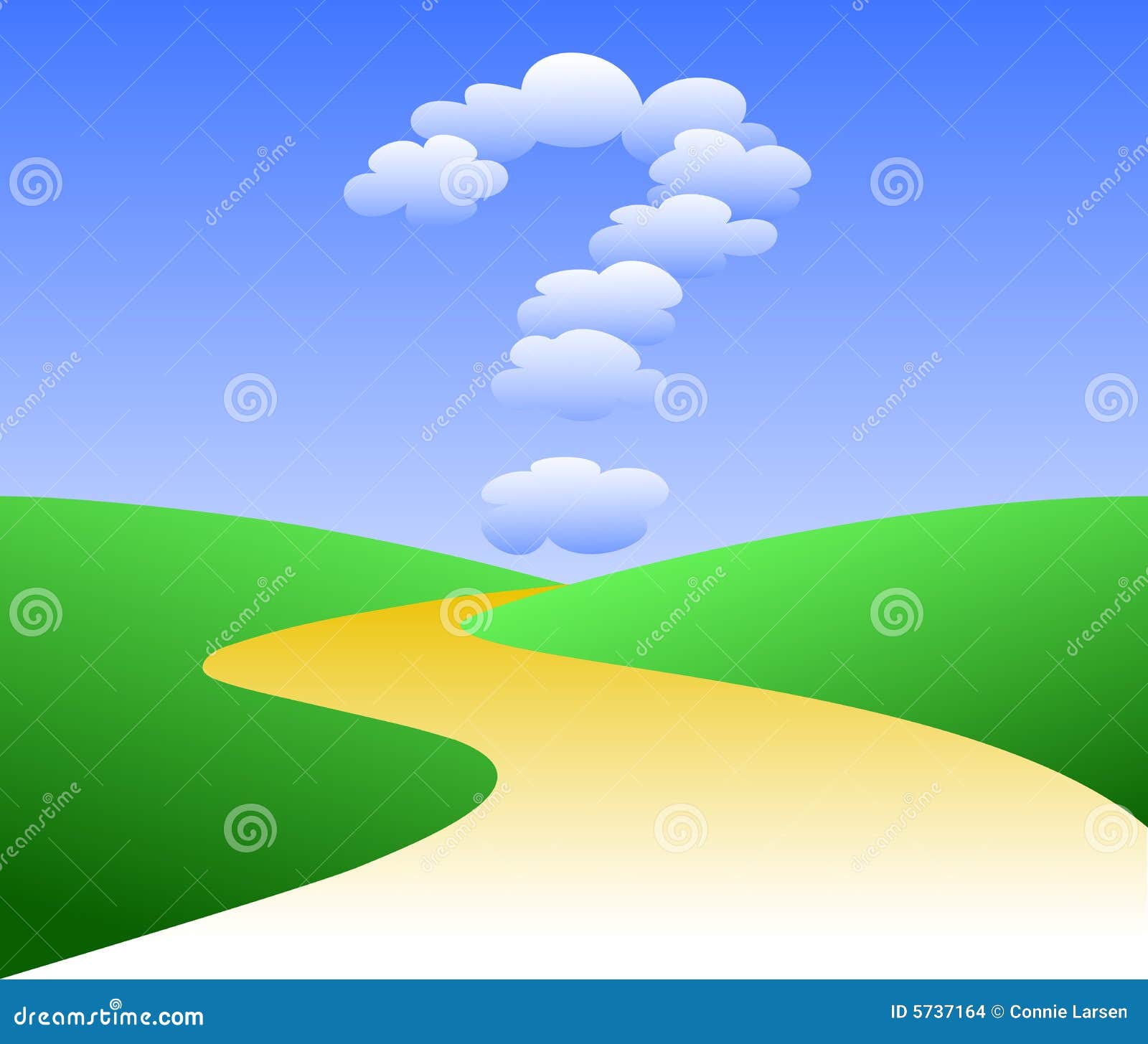 Path To Uncertain Future/eps Stock Vector - Illustration of highway 