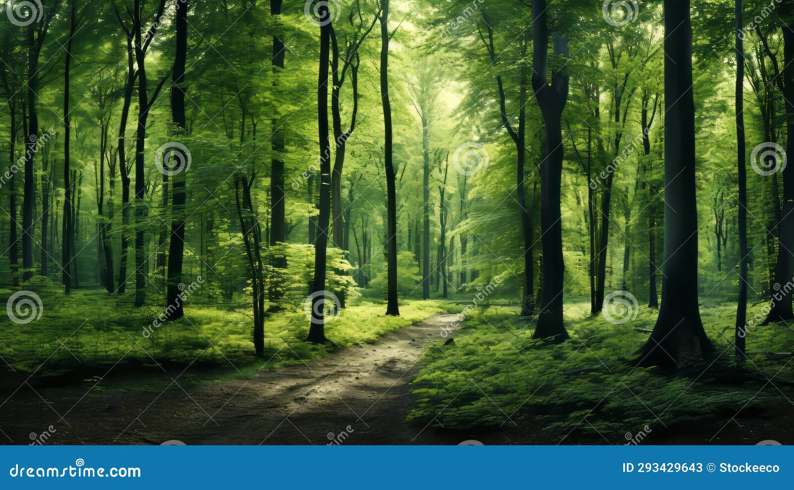 tranquil forest path in the style of mandy disher