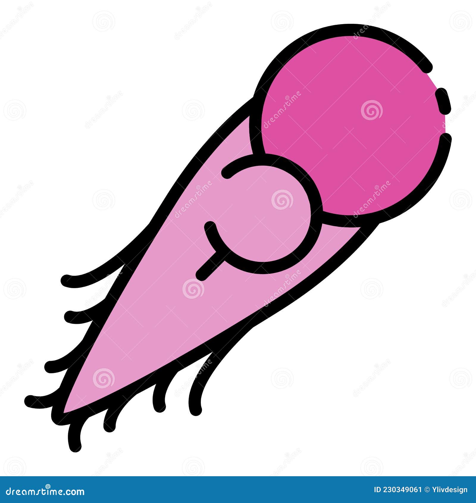 pathogenic bacteria icon color outline 