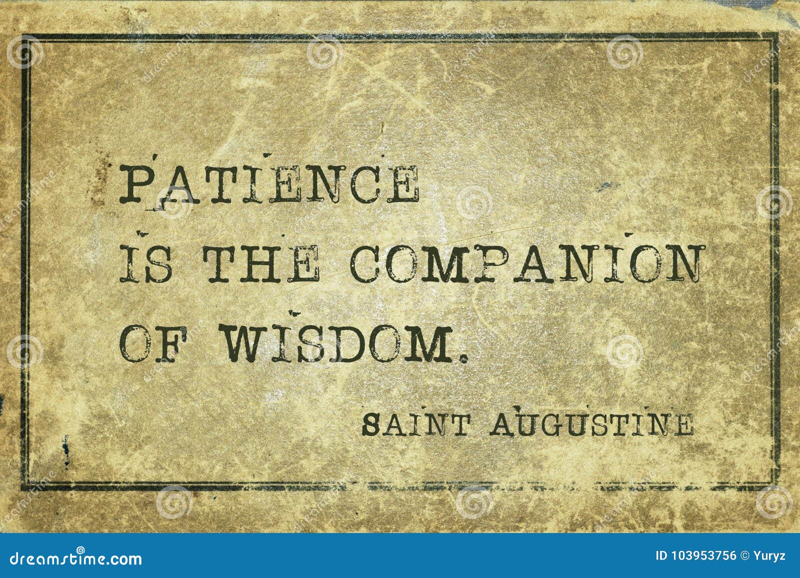 patience is saint augustine