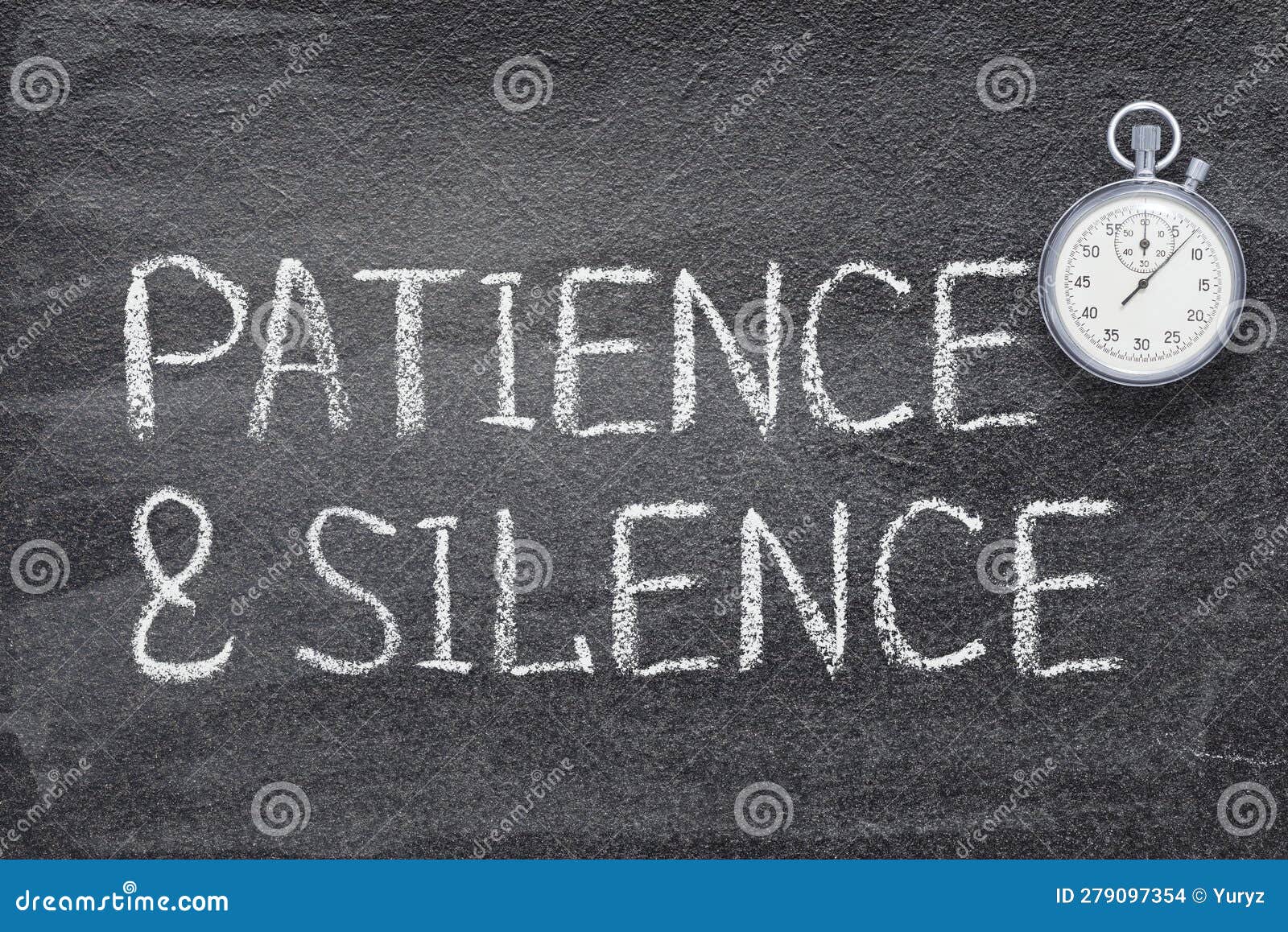 Patience and silence watch stock photo. Image of ampersand 279097354
