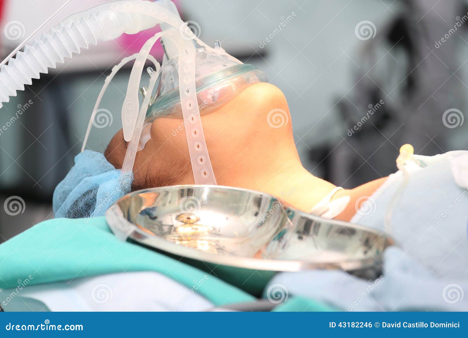 Patient with a Breathing Mask in Operation Room Stock Photo Image of people, mask 43182246