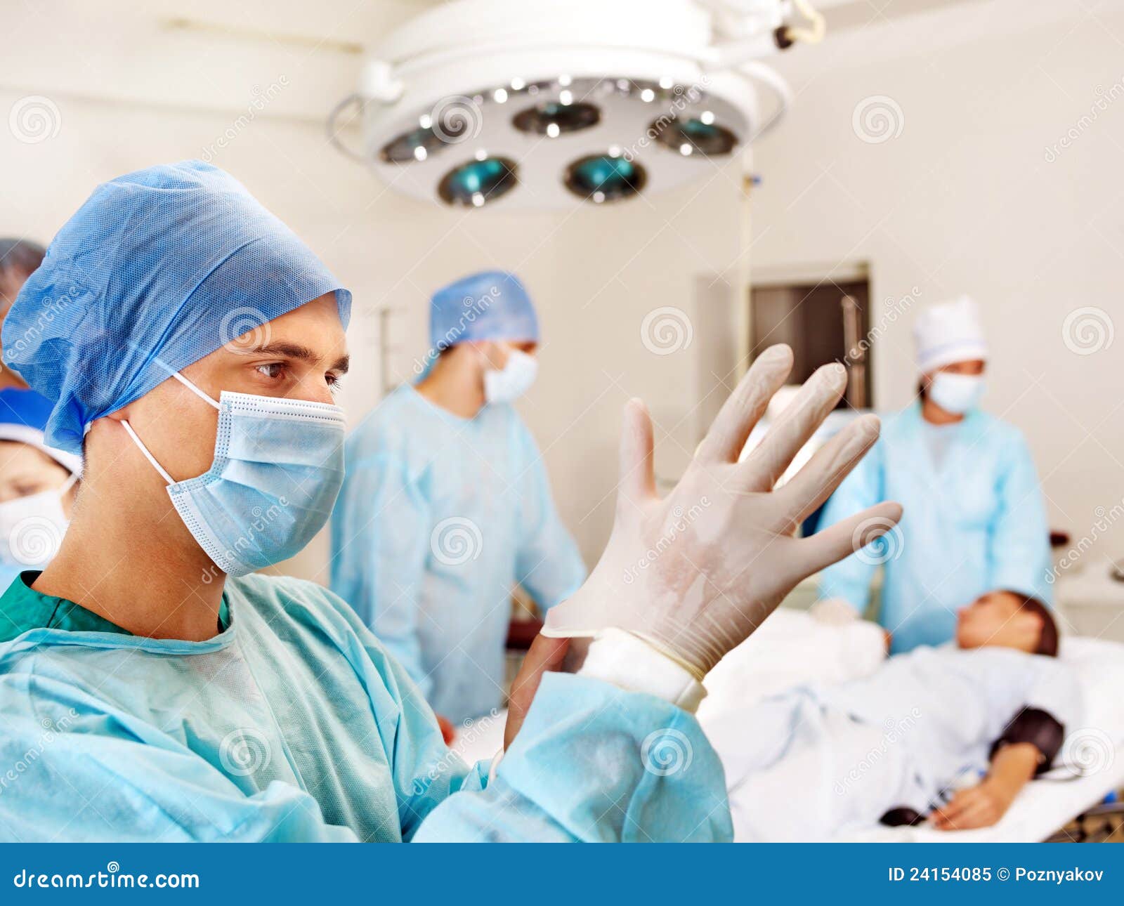 Patient on Gurney in Operating Room. Stock Image Image of procedure
