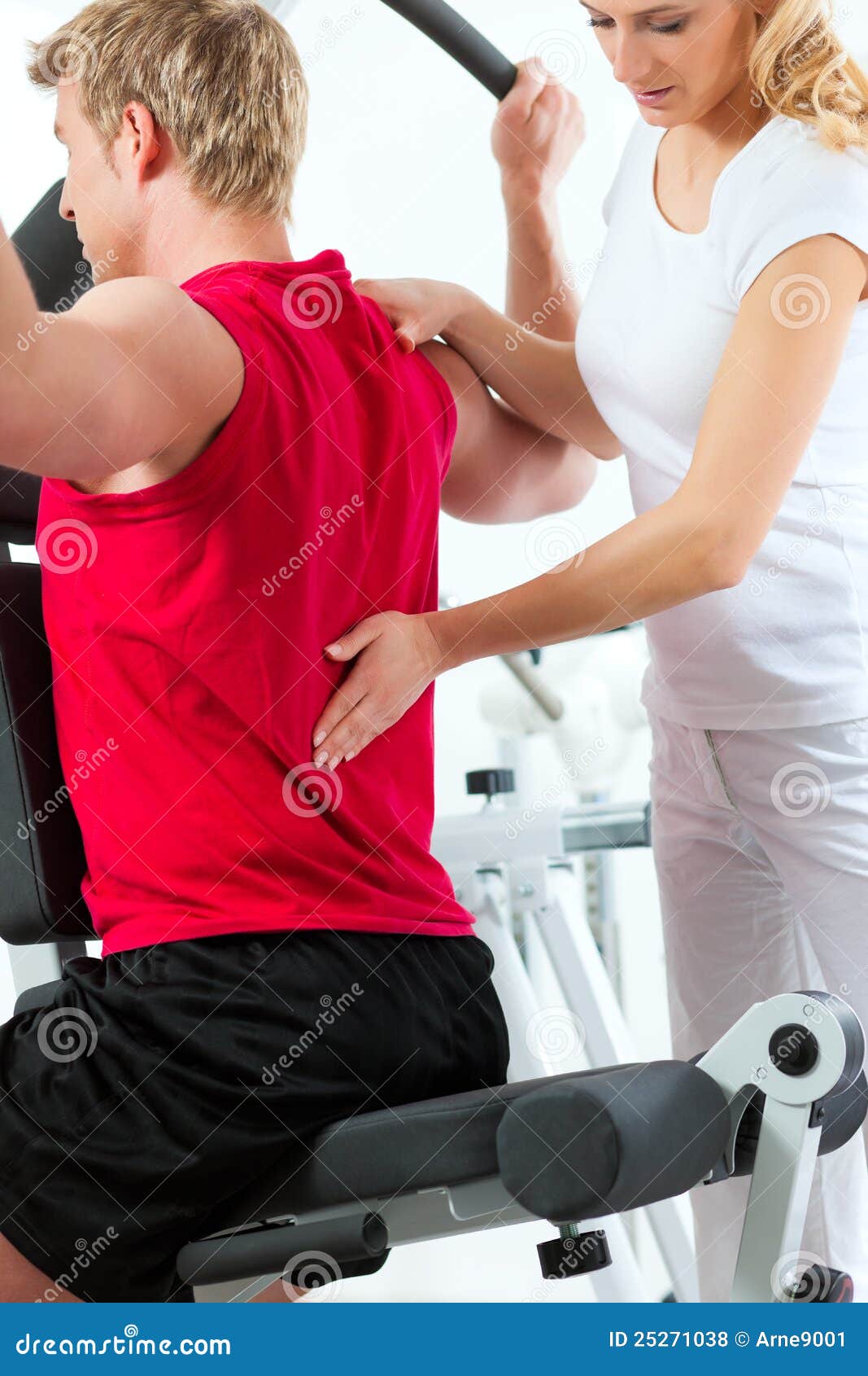 patient at the physiotherapy