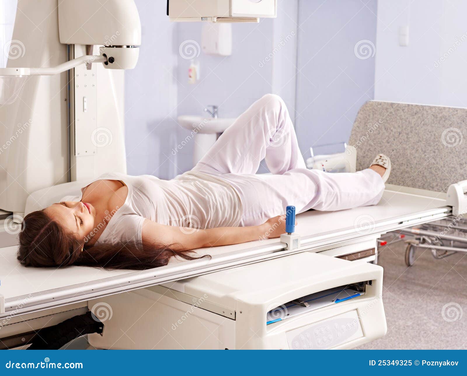 Patient in xray room. stock image. Image of healthcare 25349325